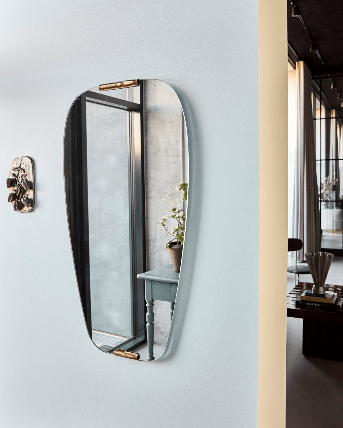 House Doctor Spiegel CLIPS goldfarben | 54,5x100cm - Sir Henrys