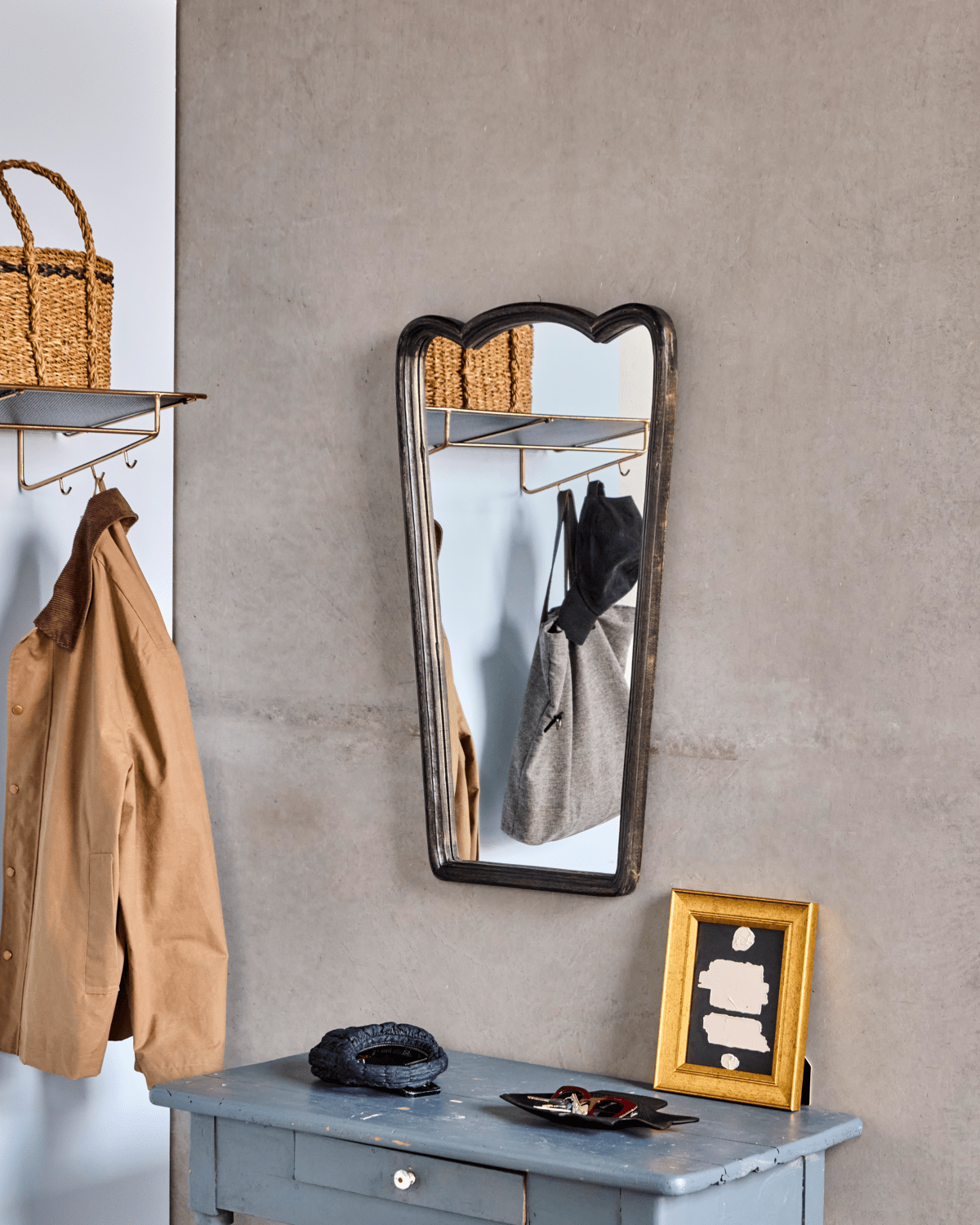 House Doctor Spiegel mit Rahmen JAMP schwarz | 52x90cm - Sir Henrys