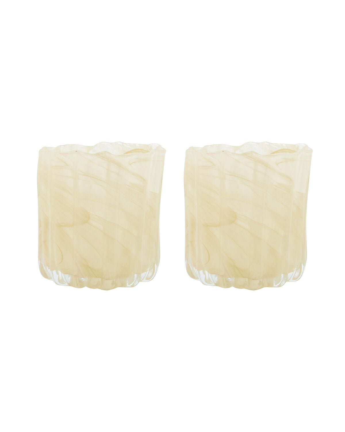 House Doctor Teelichthalter CURL beige | 10x11,5cm - Sir Henrys