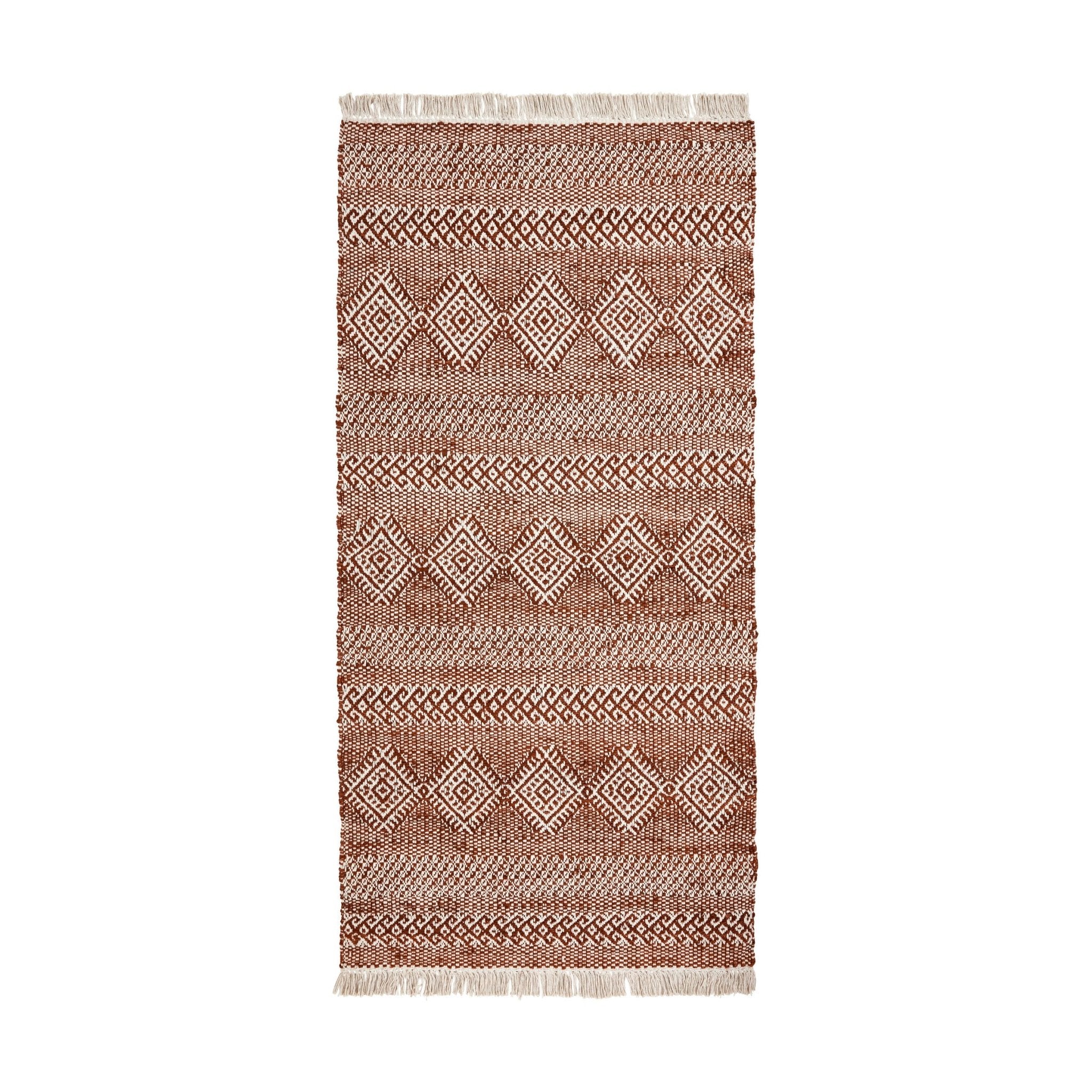 House Doctor Teppich ETHNIC braun natur | 200x90cm - Sir Henrys