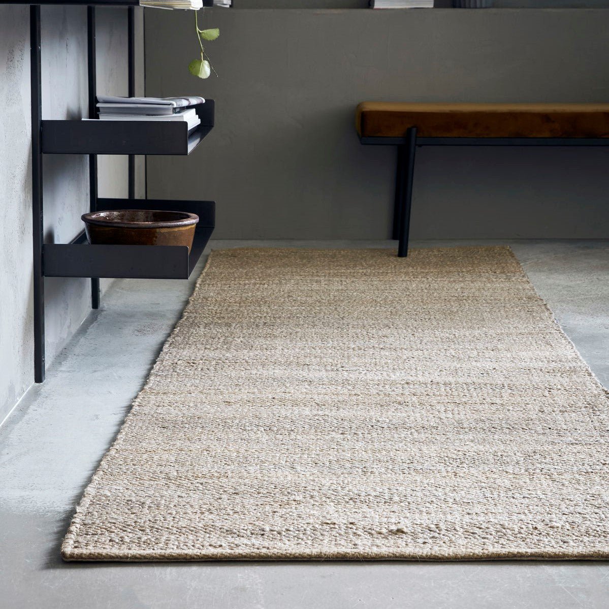 House Doctor Teppich HEMPI hellgrau Jute/ 300x90cm - Sir Henrys