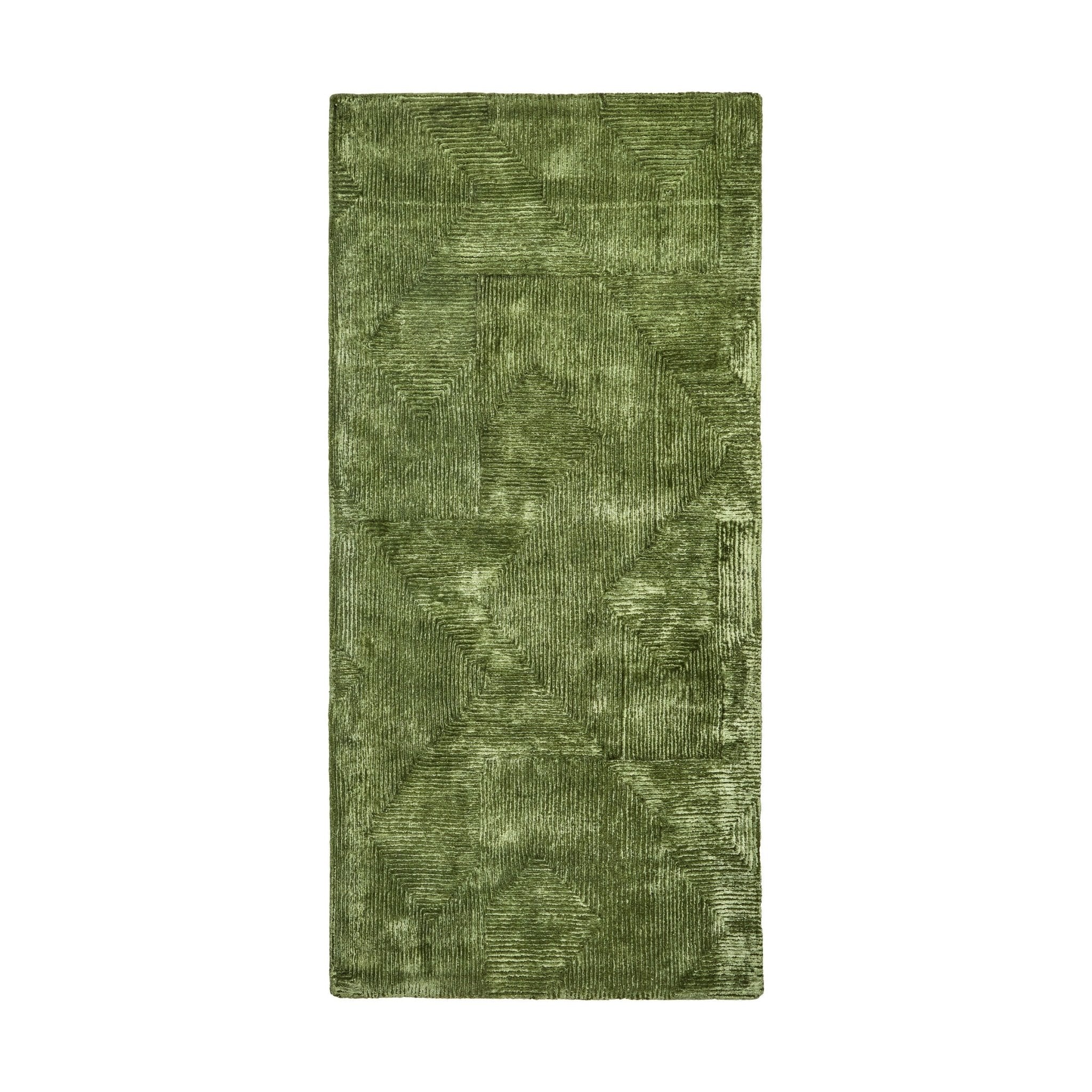 House Doctor Teppich SHINE grün | 200x90cm - Sir Henrys