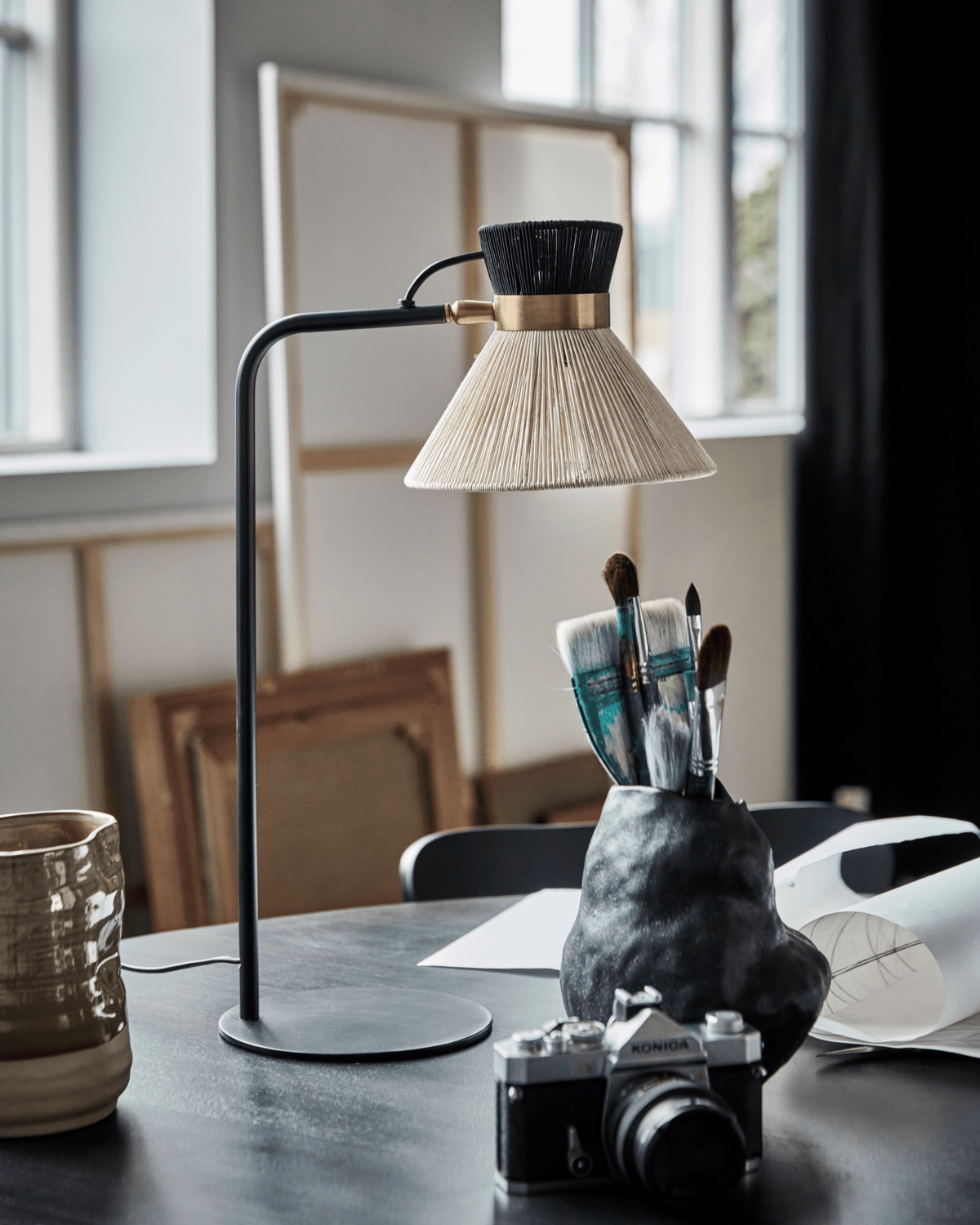 House Doctor Tischlampe CORD schwarz - Sir Henrys