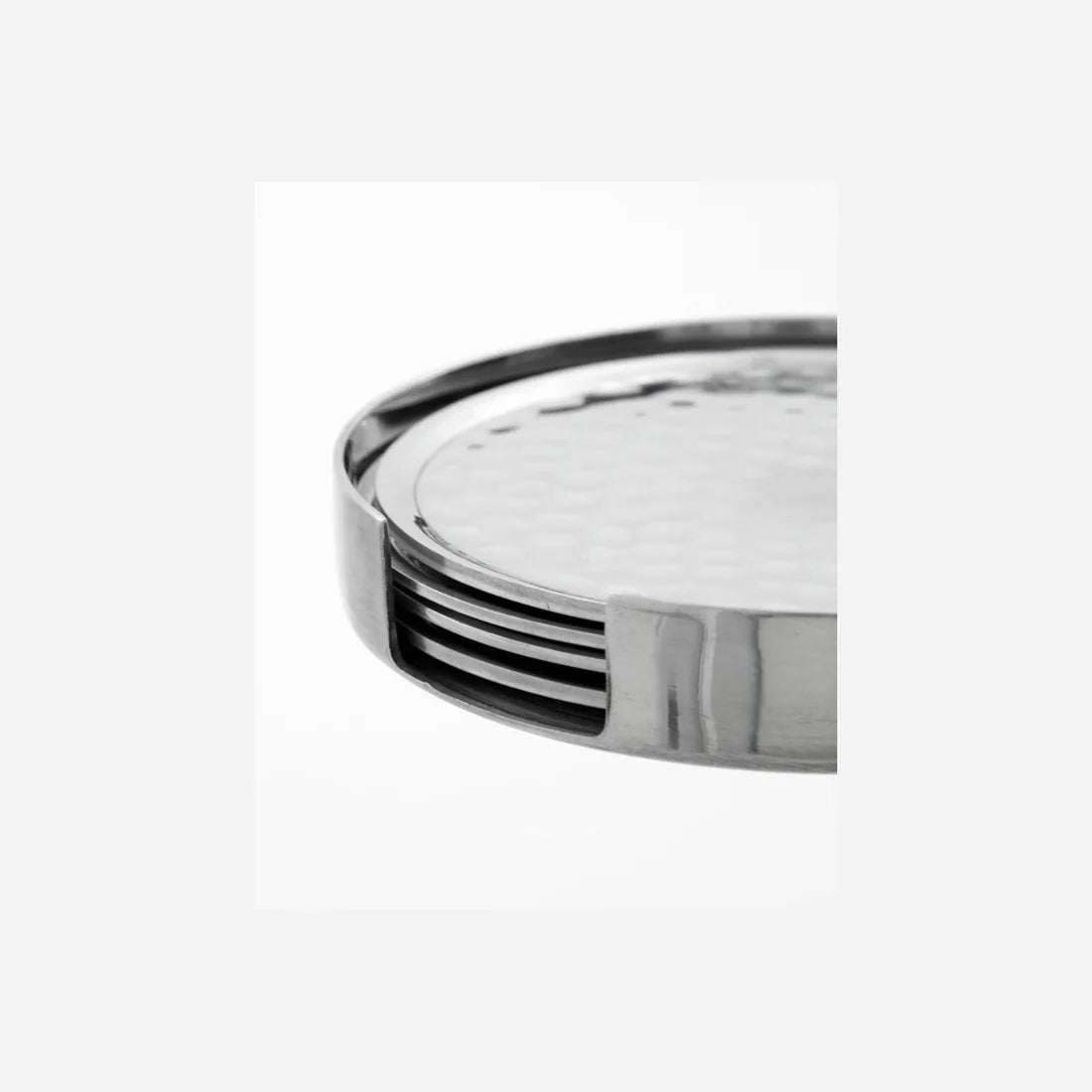 House Doctor Untersetzer COASTER 5er Set silber | Ø10x1,9cm - Sir Henrys