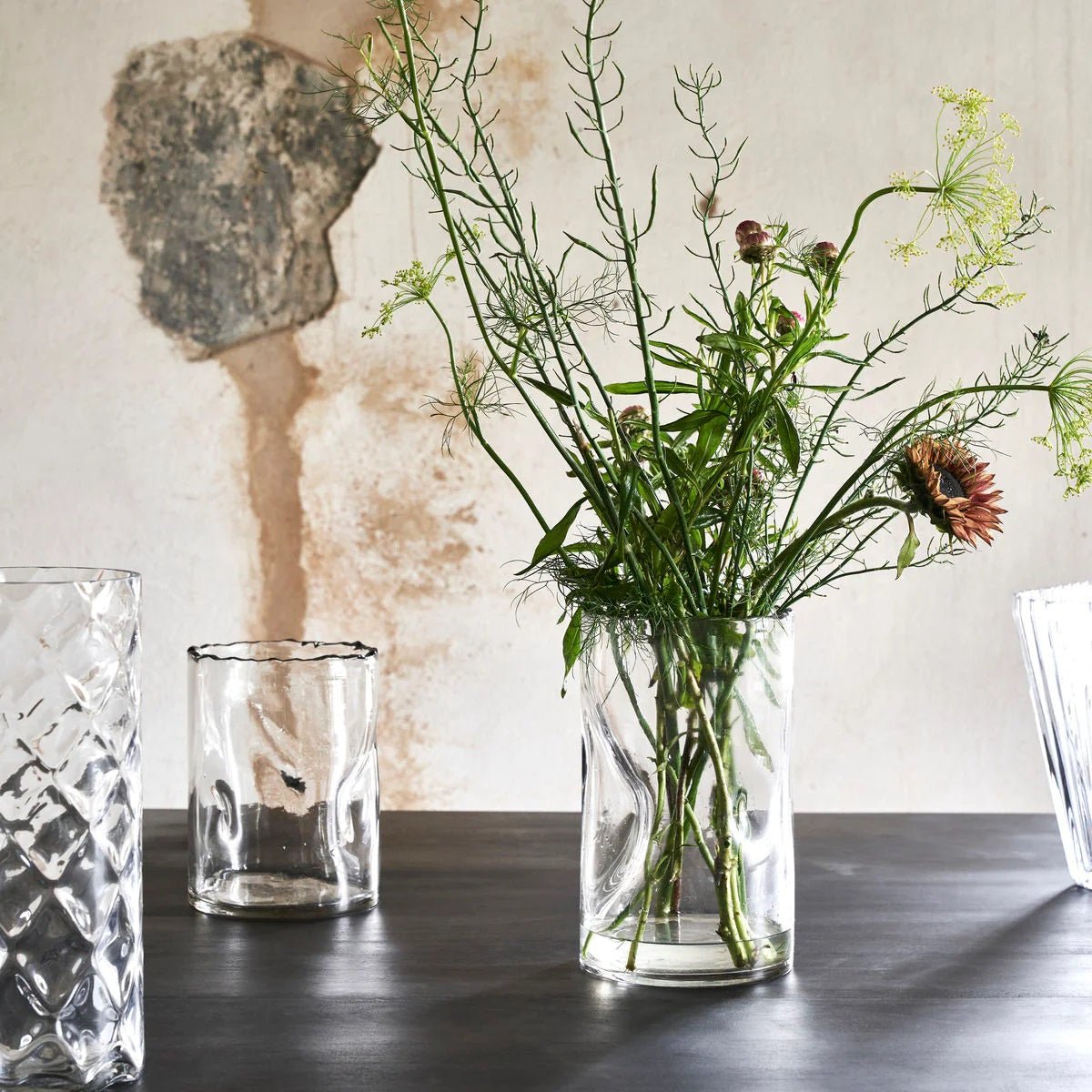 House Doctor Vase CLEAR Glas | Ø15X25cm - Sir Henrys