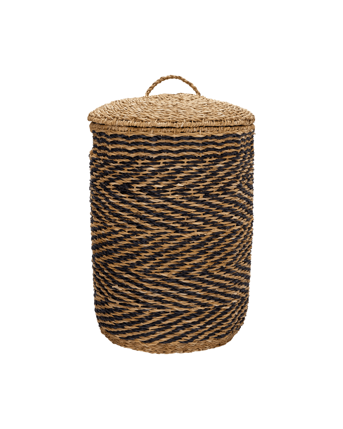 House Doctor Wäschekörbe CESTO natur schwarz | 44x44x62,5cm - Sir Henrys
