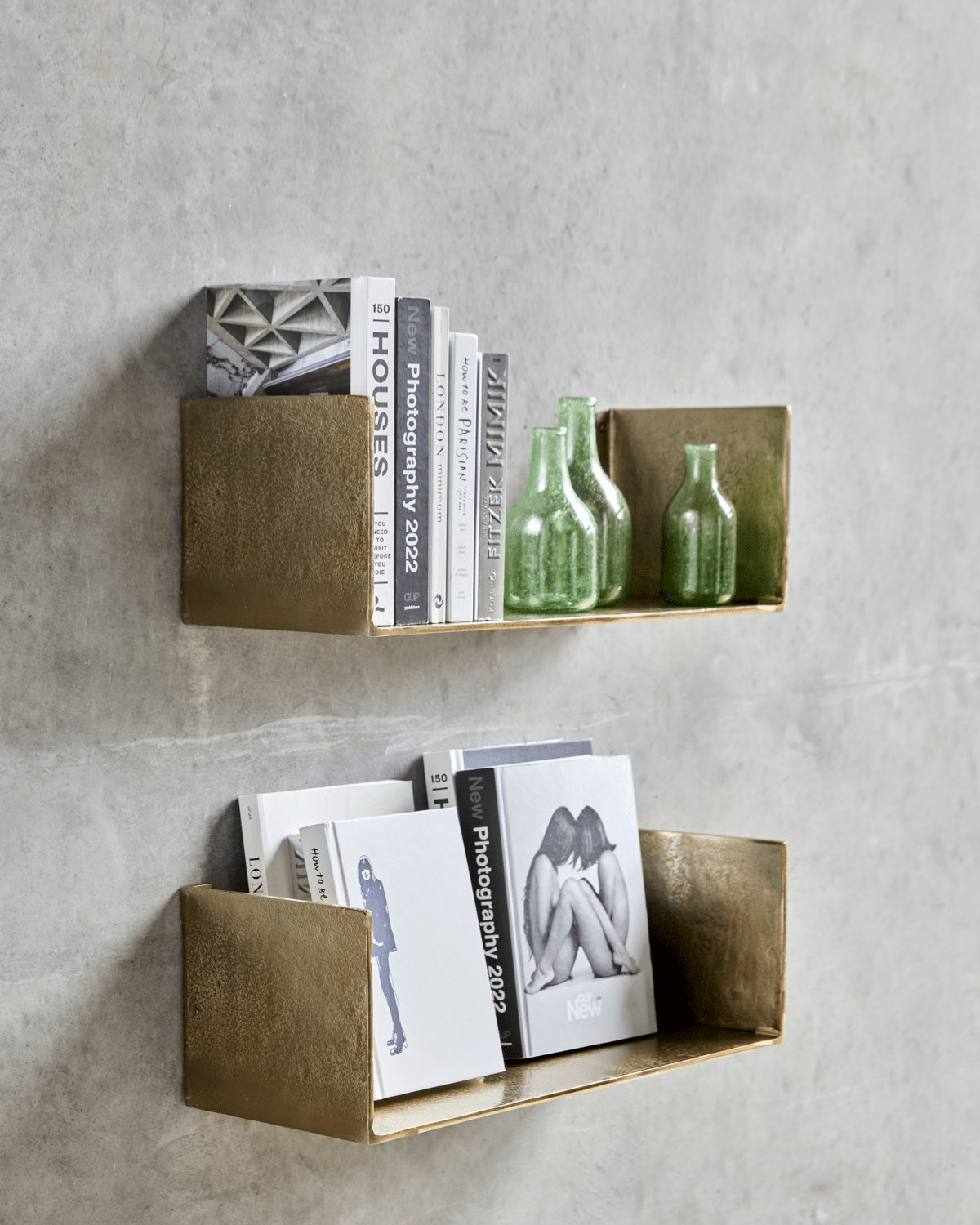 House Doctor Wandablage BOXIE goldfarben | 50x18x16cm - Sir Henrys