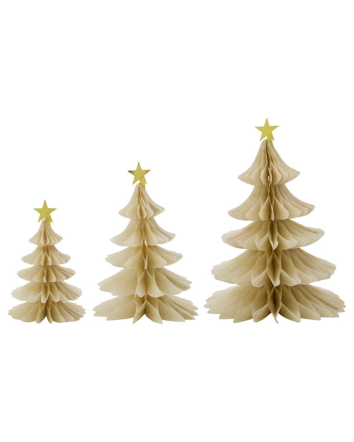 House Doctor Weihnachtsbaum TREE 3er Set creme elfenbein - Sir Henrys