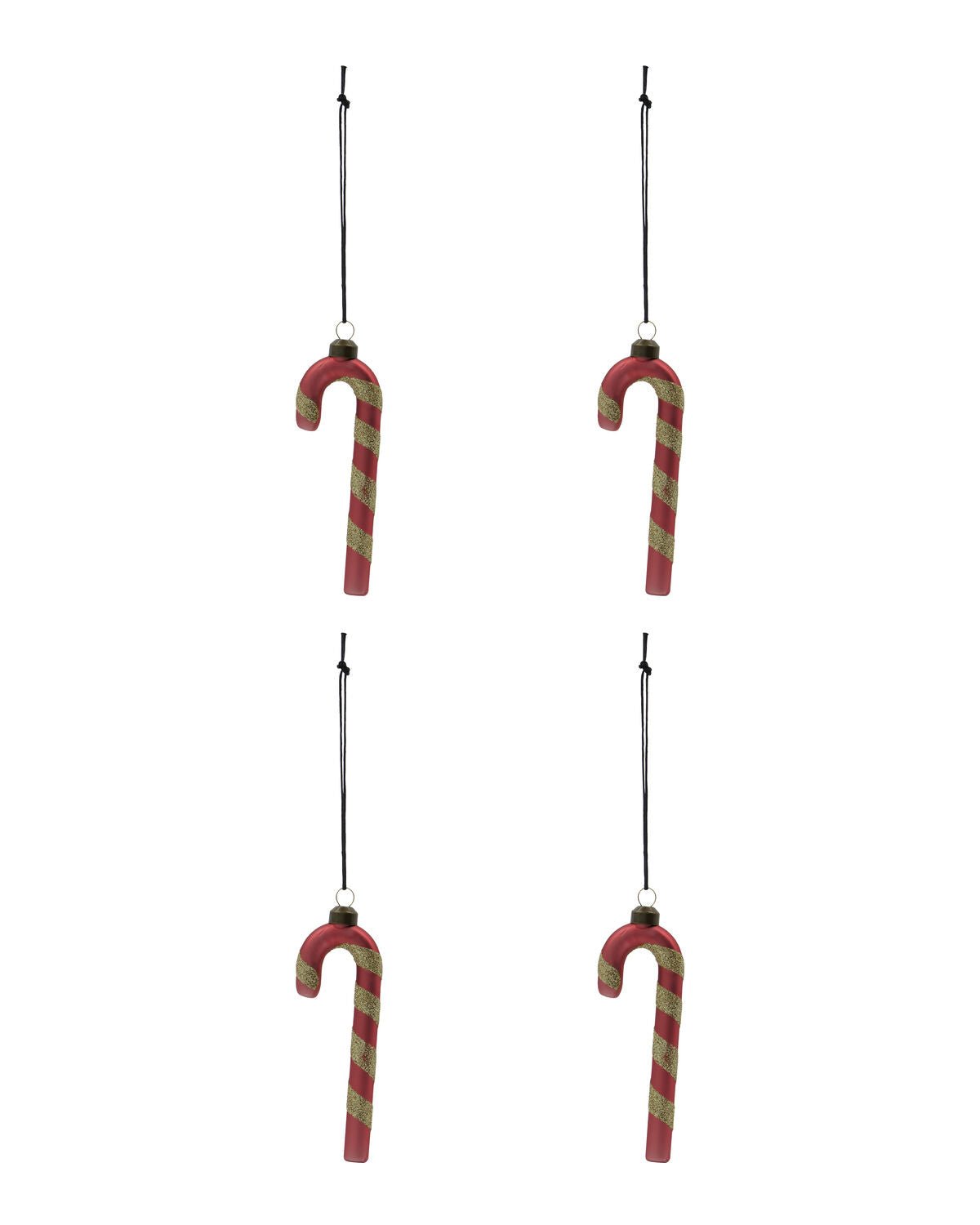 House Doctor Weihnachtsschmuck STICK 4er Set rot | 11cm - Sir Henrys