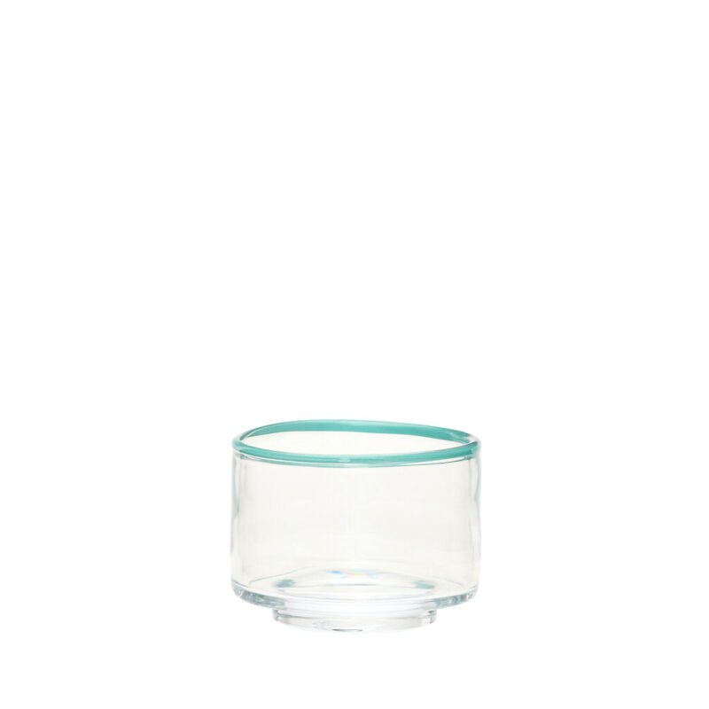 Hübsch Schale CLEA SMALL Glas klar türkis | Ø15x12cm - Sir Henrys