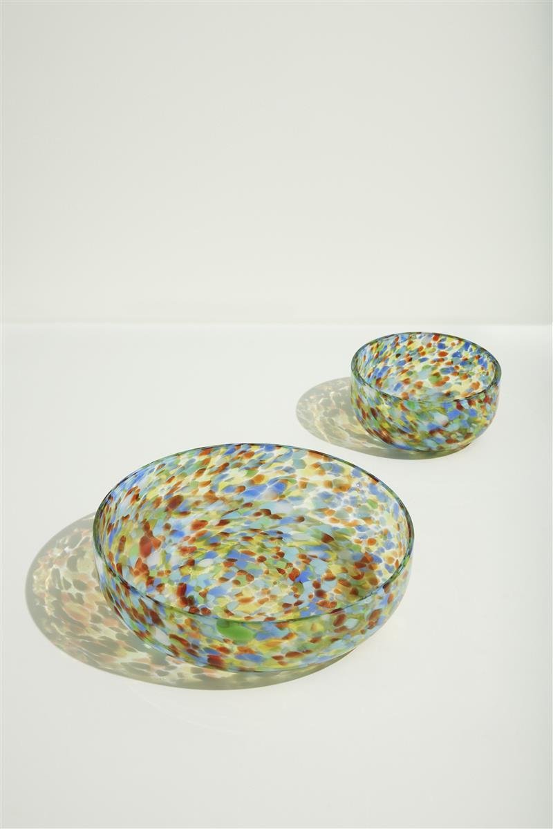 Hübsch Schale CONFETTI bunt 2er Set | Ø15cm Ø26cm - Sir Henrys