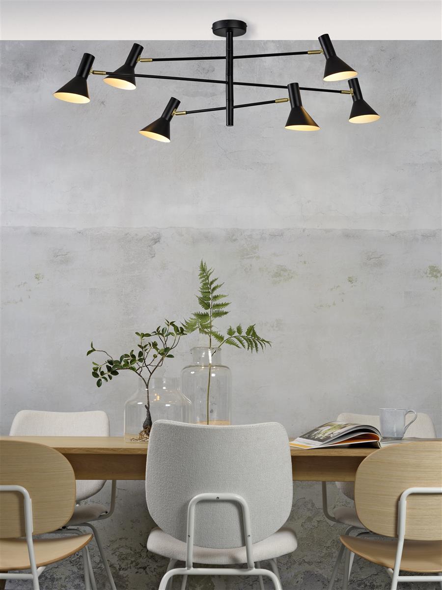 It's about RoMi Deckenlampe IZMIR gold | 124x124x40cm