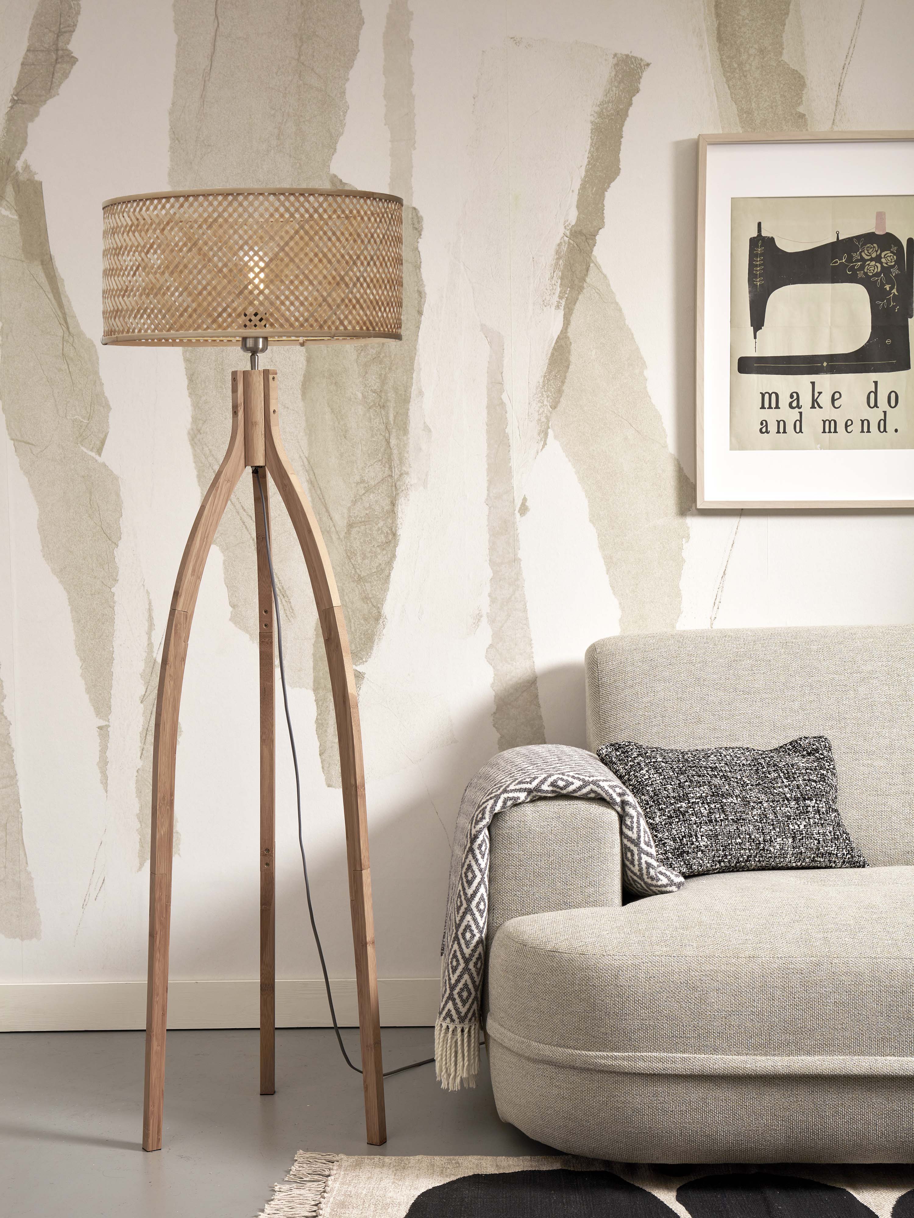 Good&Mojo Stehlampe JAVA natur | 50x50x145cm