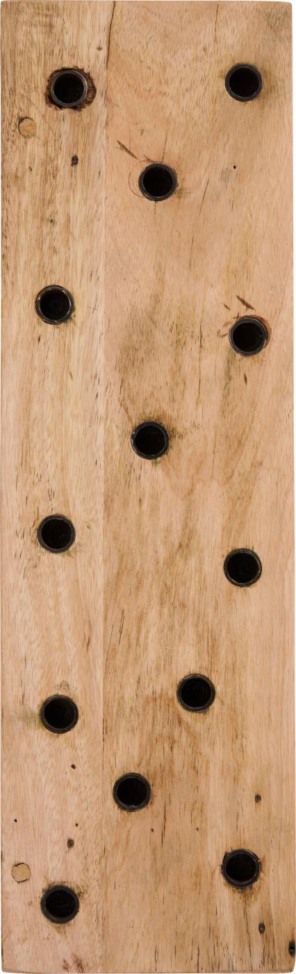 IB Laursen Kerzenhalter UNIKA Set Holzbrett mit 12 Kerzen |15x2x50cm - Sir Henrys