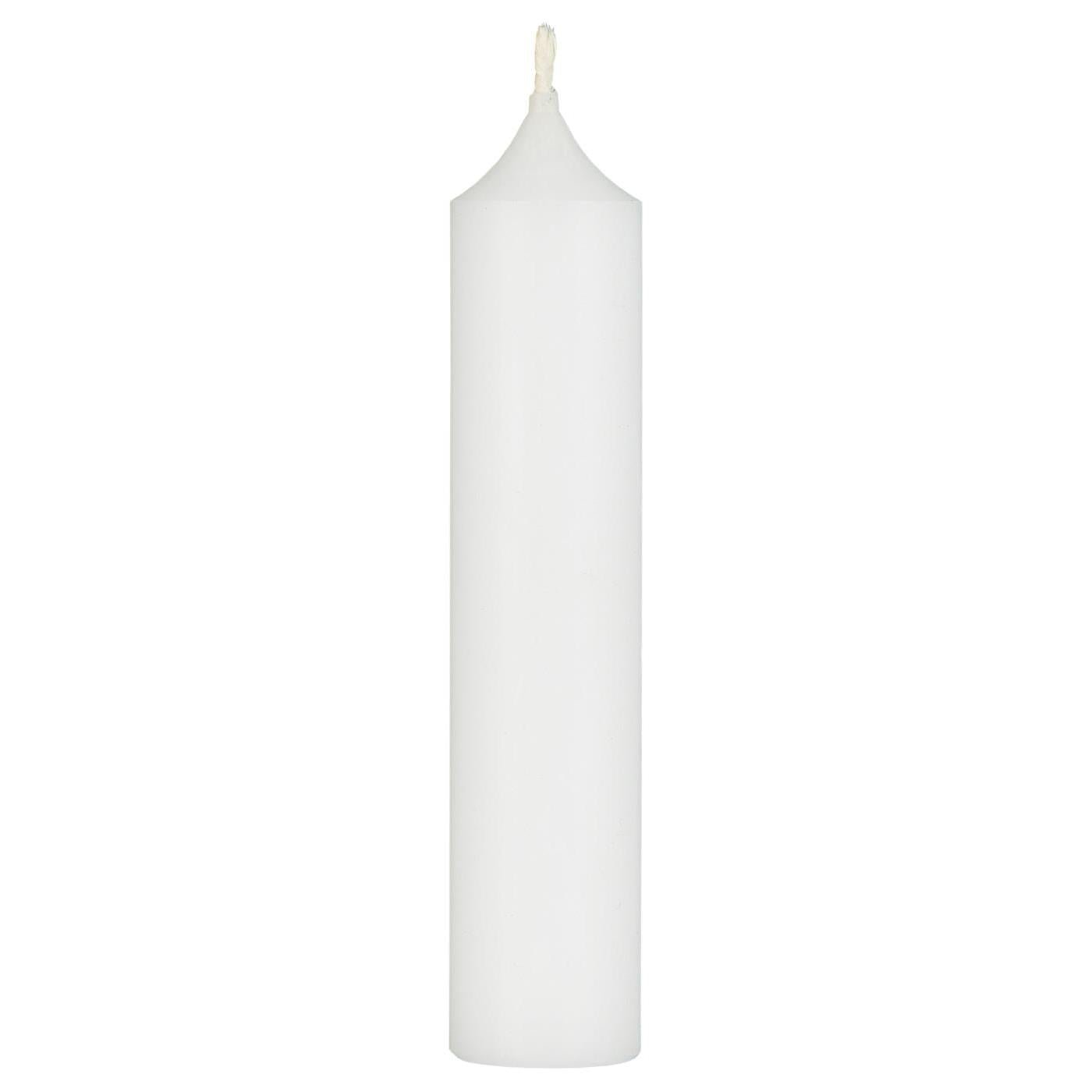 IB Laursen Stabkerze WHITE rusic weiß | Ø2,2x11cm - Sir Henrys
