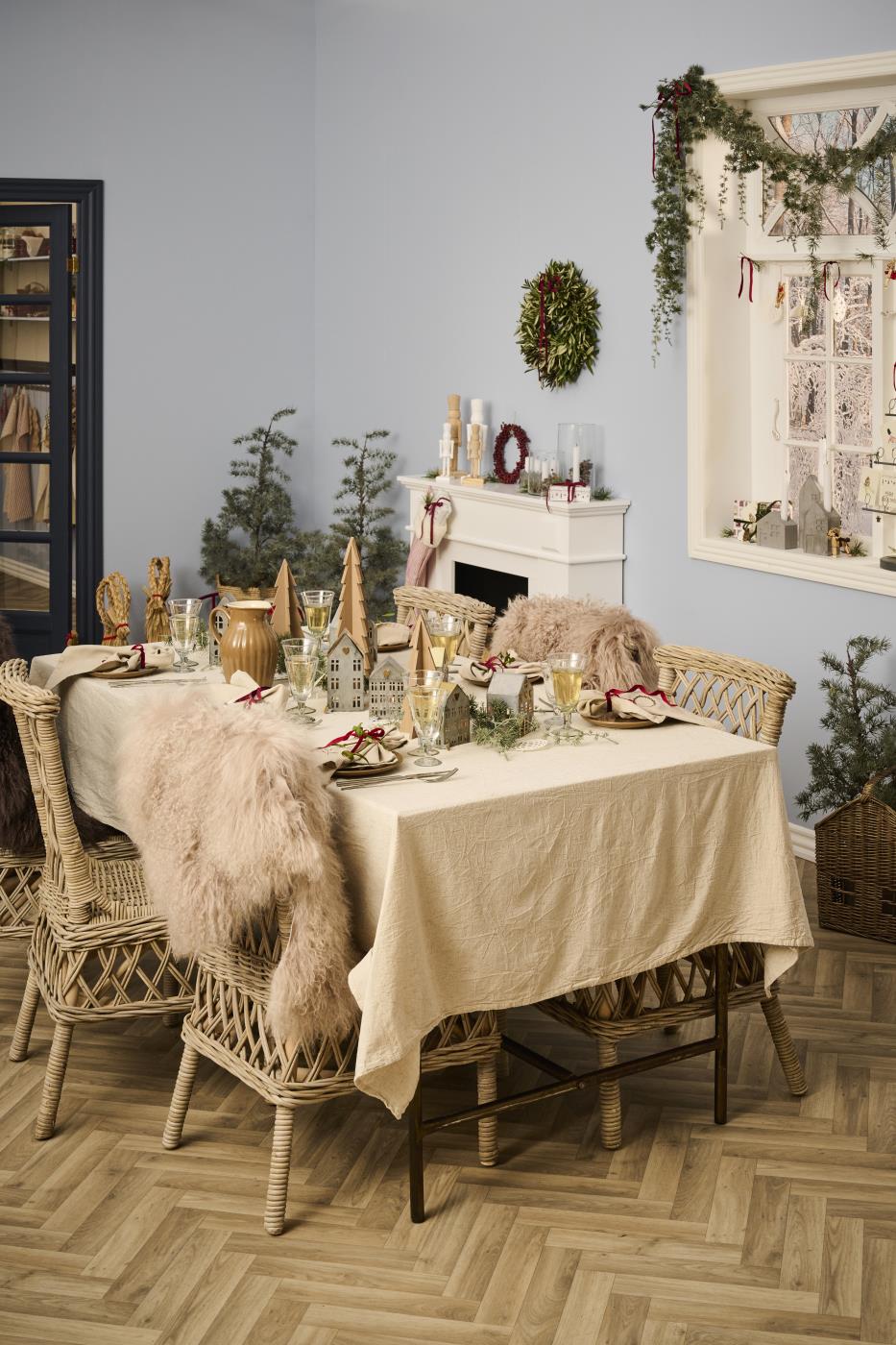 IB Laursen Tischdecke LEINEN beige | 250x150cm - Sir Henrys