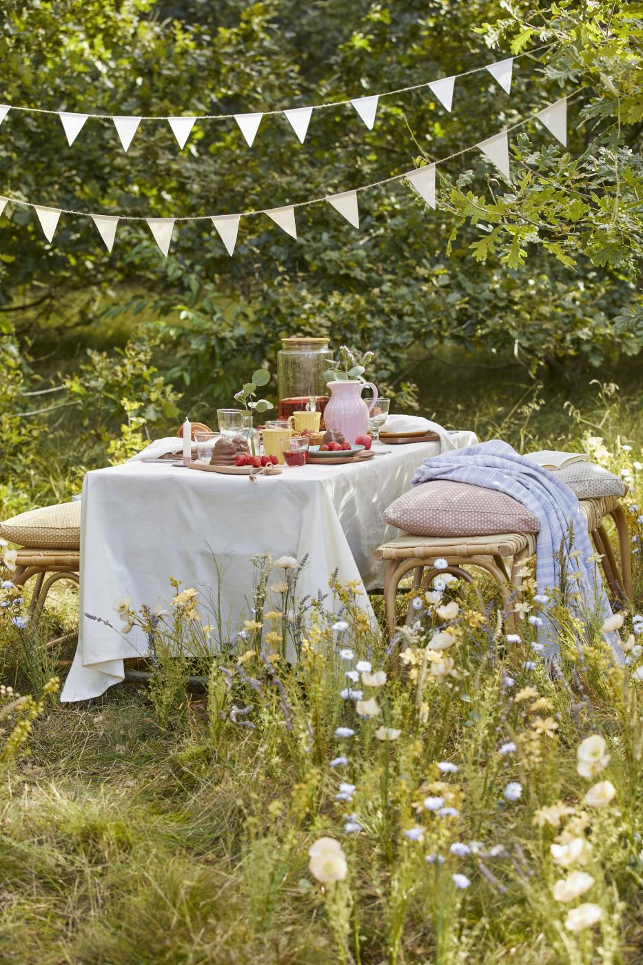 IB Laursen Tischdecke LEINEN butter cream | 250x150cm - Sir Henrys