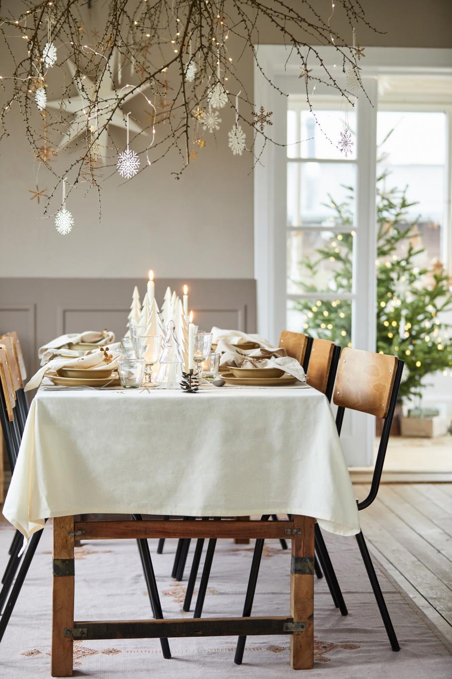 IB Laursen Tischdecke LEINEN butter cream | 250x150cm - Sir Henrys