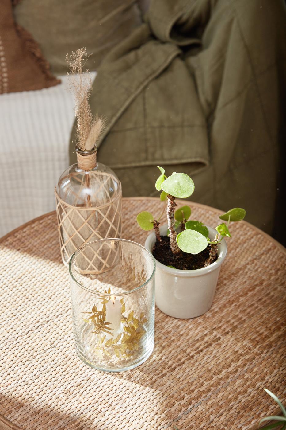 IB Laursen Windlicht GLAS Kerzenhalter fixiert für Stabkerze Ø2,2cm | Ø12x15cm - Sir Henrys