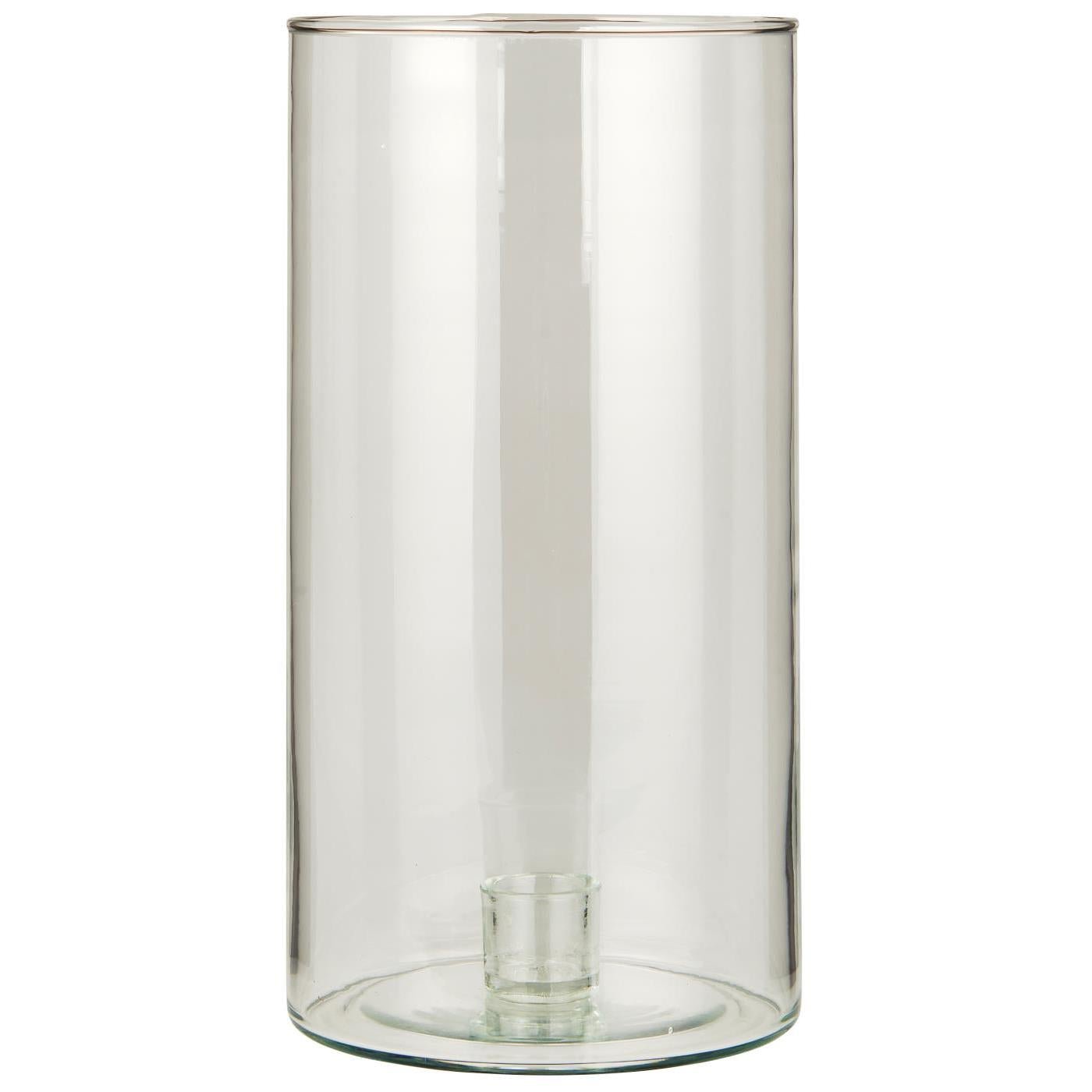 IB Laursen Windlicht GLAS Kerzenhalter fixiert für Stabkerze Ø2,2cm | Ø13x25cm - Sir Henrys
