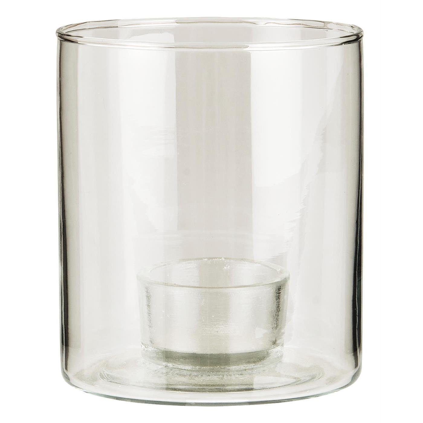 IB Laursen Windlicht GLAS Kerzenhalter fixiert für Teelicht | Ø9,5x11cm - Sir Henrys