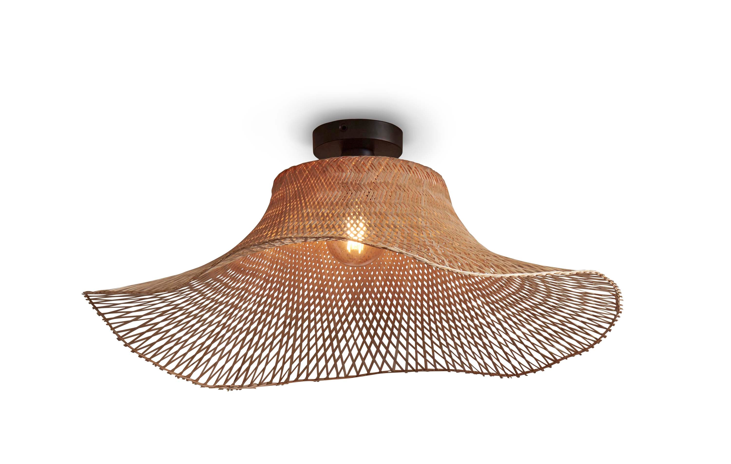 Good&Mojo Deckenlampe IBIZA braun | 65x65x20cm