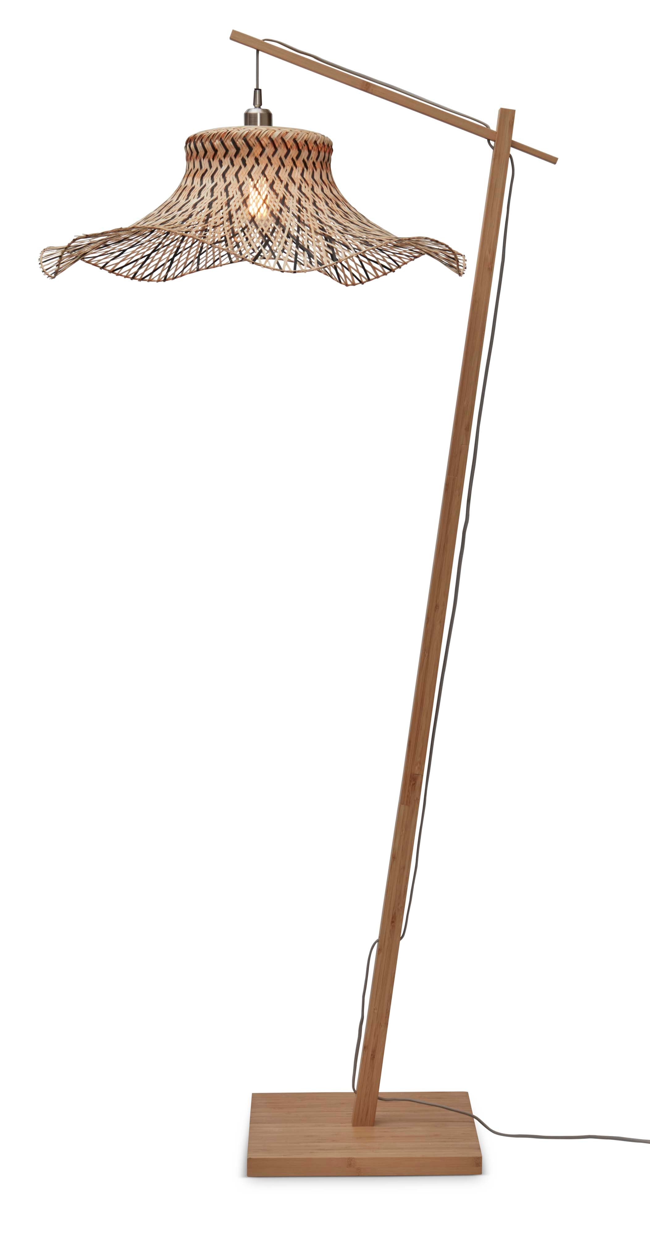 Good&Mojo Stehlampe IBIZA braun | 83x65x176cm