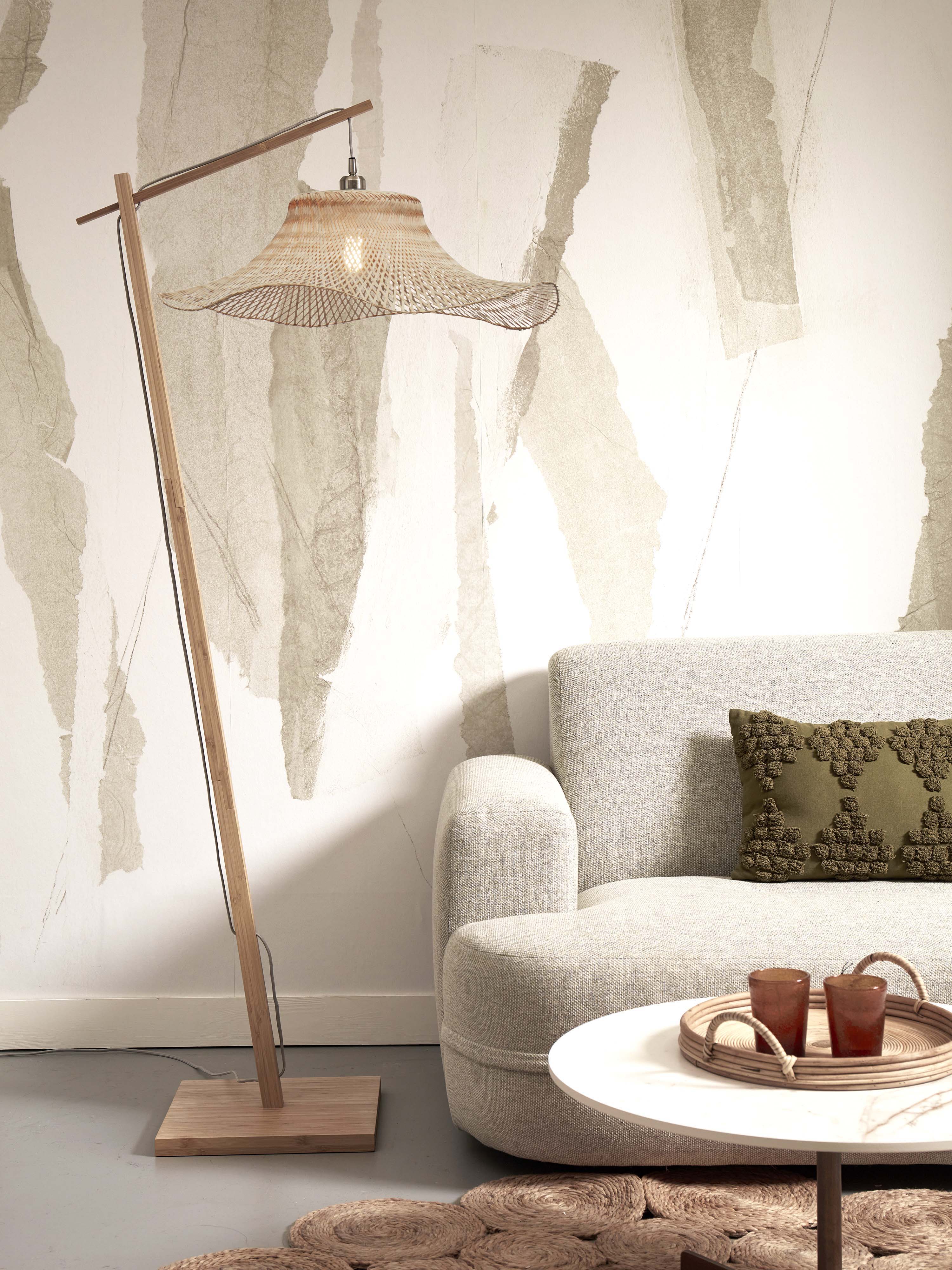 Good&Mojo Stehlampe IBIZA braun | 83x65x176cm
