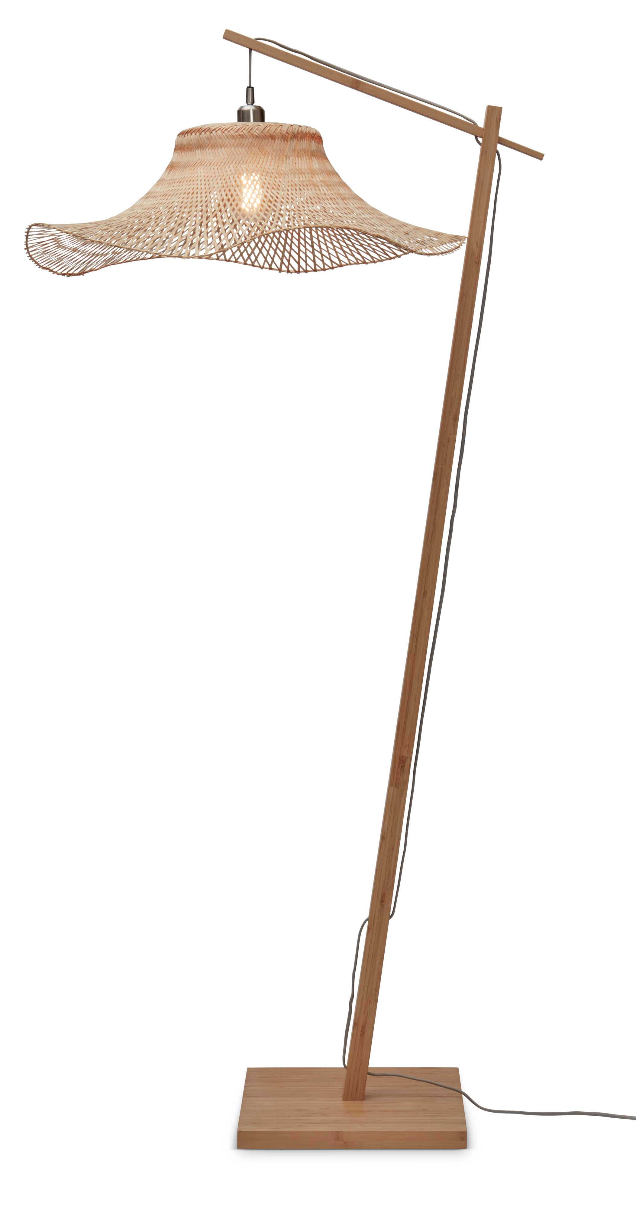 Good&Mojo Stehlampe IBIZA braun | 83x65x176cm