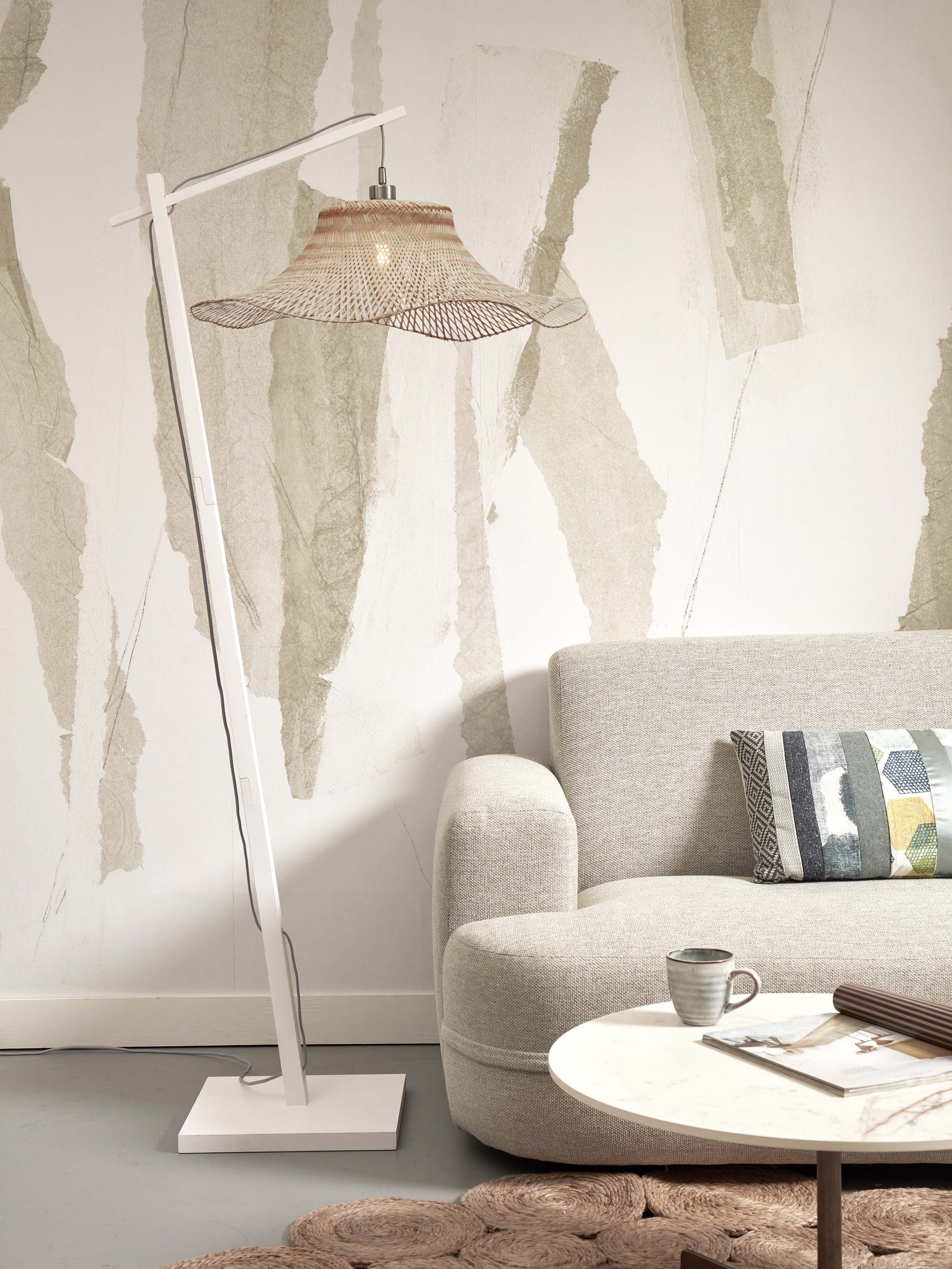 Good&Mojo Stehlampe IBIZA braun | 83x65x176cm