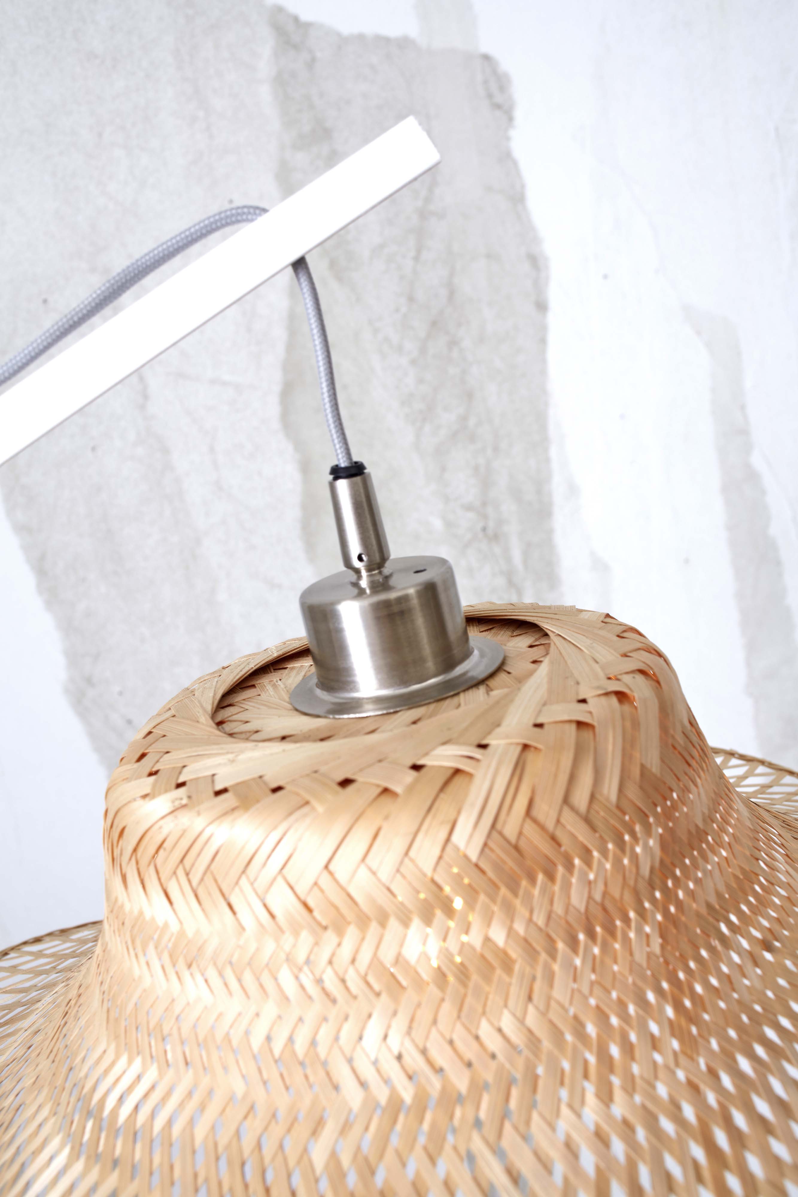 Good&Mojo Stehlampe IBIZA braun | 83x65x176cm