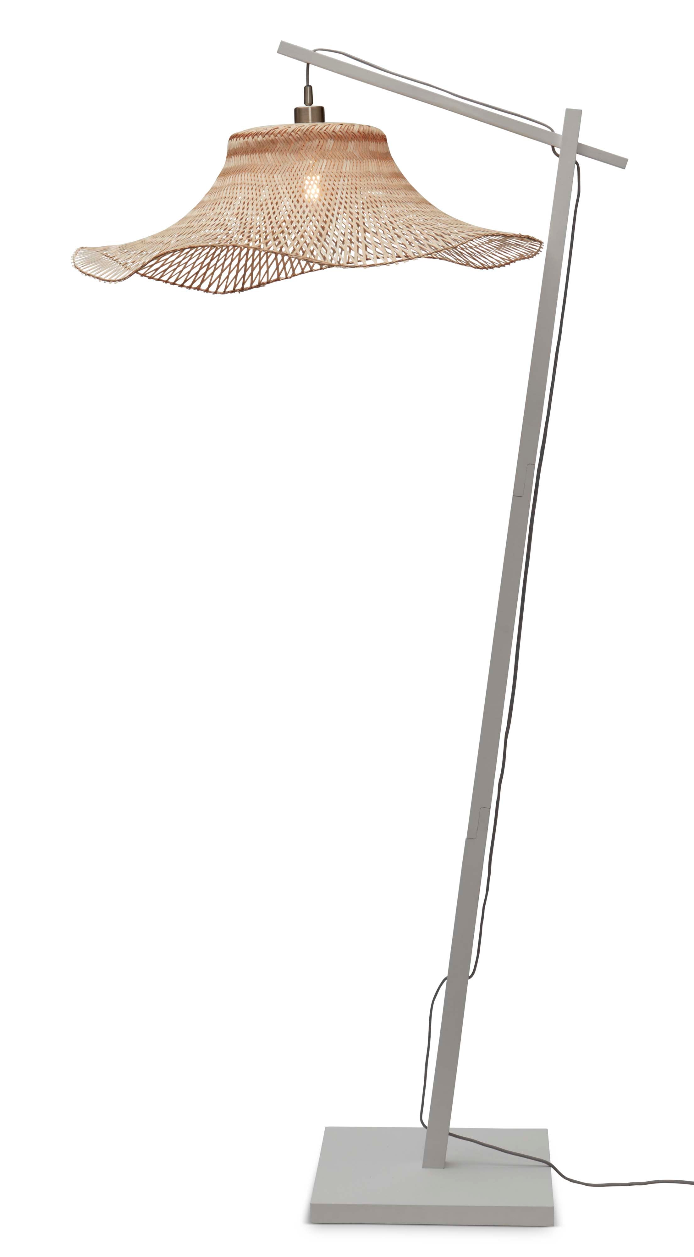 Good&Mojo Stehlampe IBIZA braun | 83x65x176cm