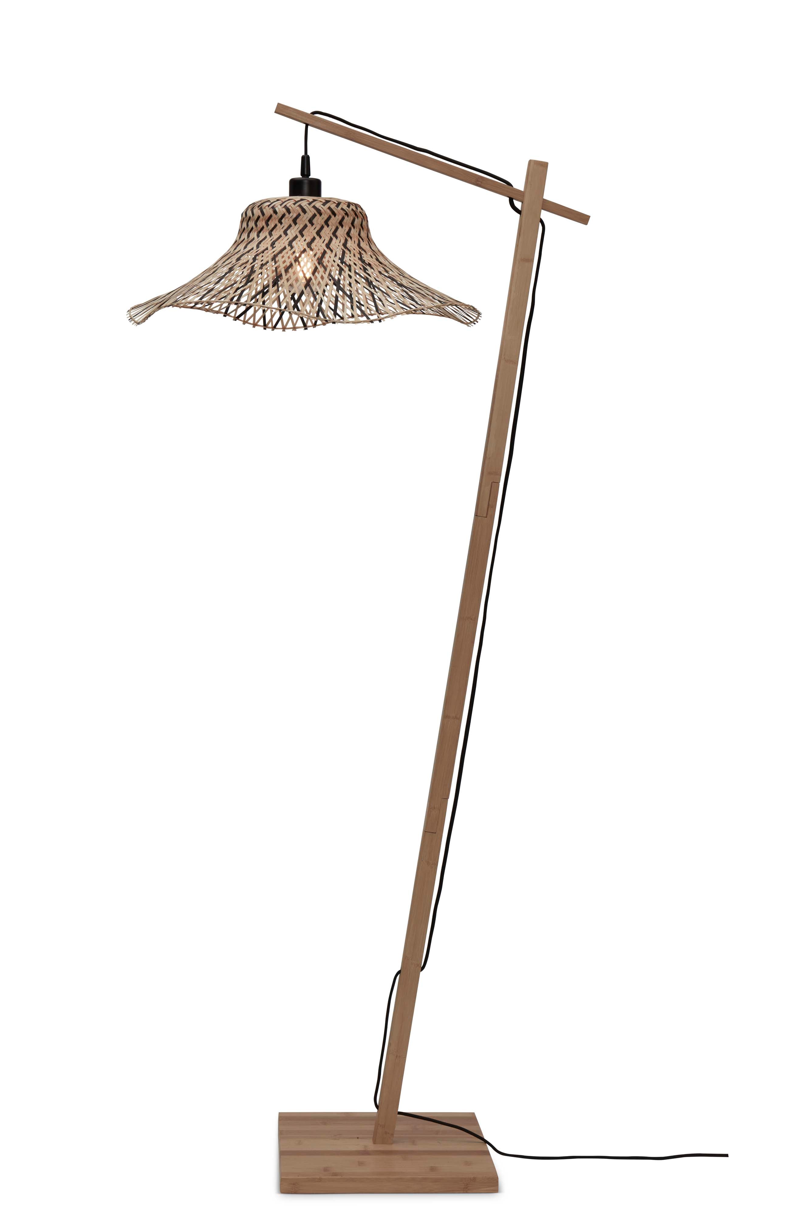 Good&Mojo Stehlampe IBIZA braun | 77x50x150cm