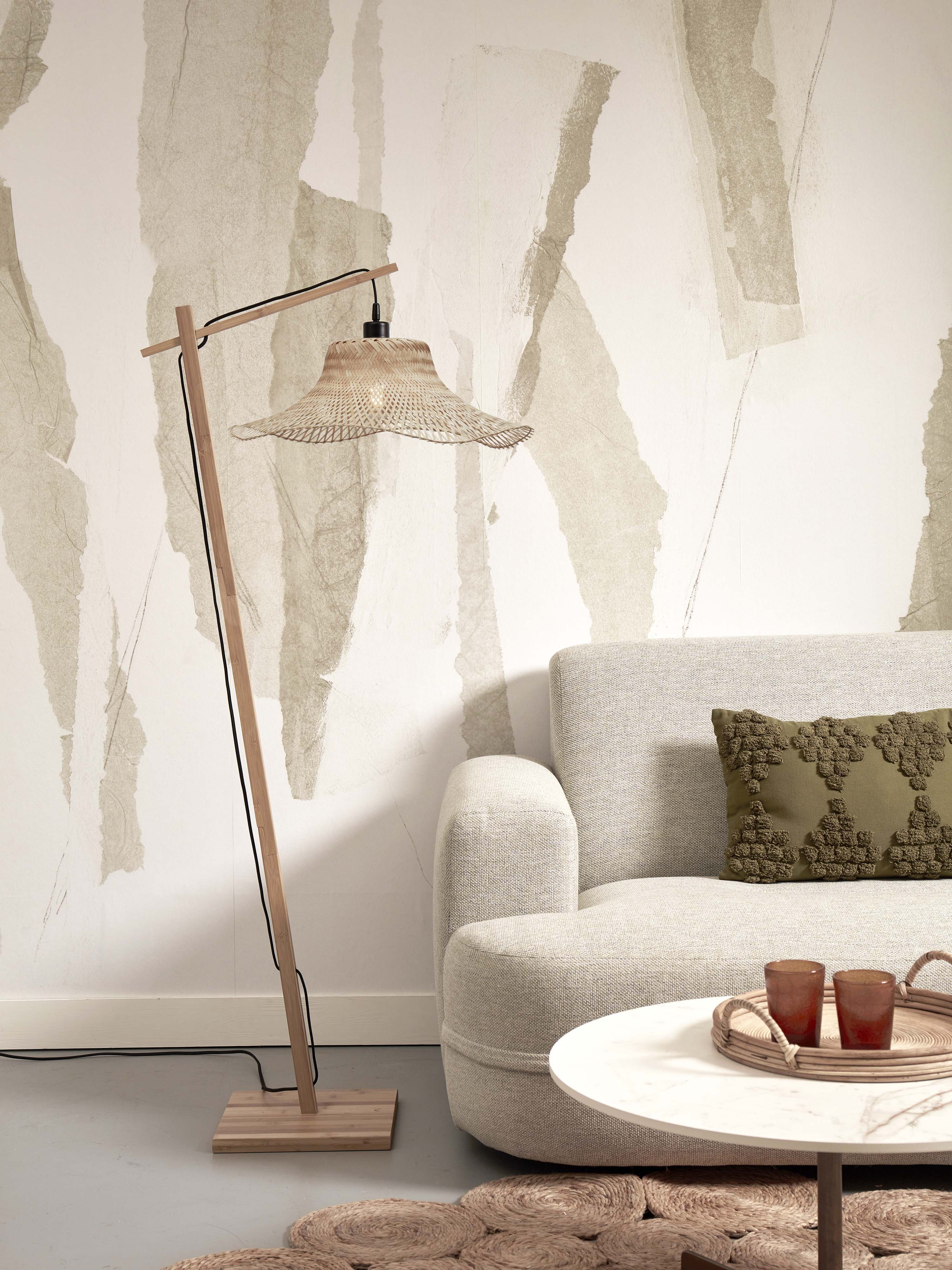 Good&Mojo Stehlampe IBIZA braun | 77x50x150cm