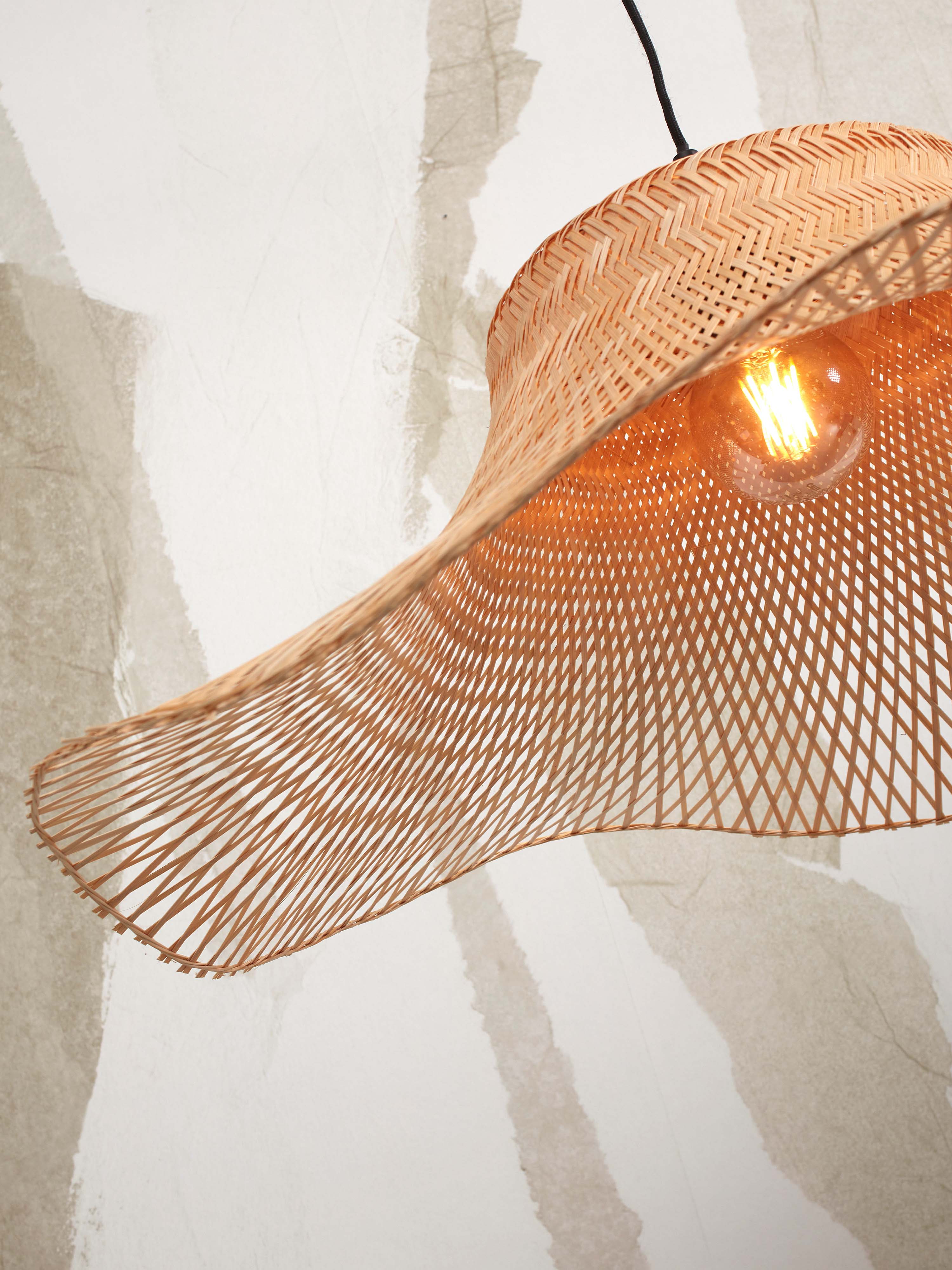 Good&Mojo Stehlampe IBIZA braun | 77x50x150cm