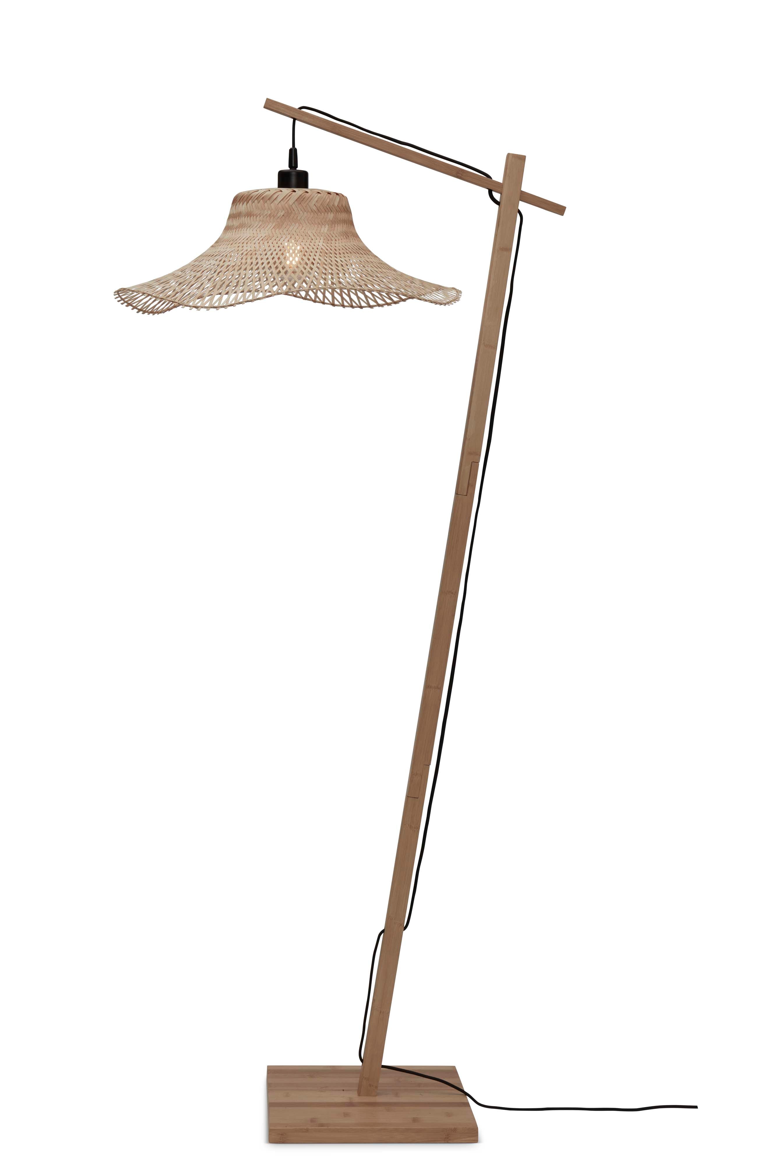 Good&Mojo Stehlampe IBIZA braun | 77x50x150cm