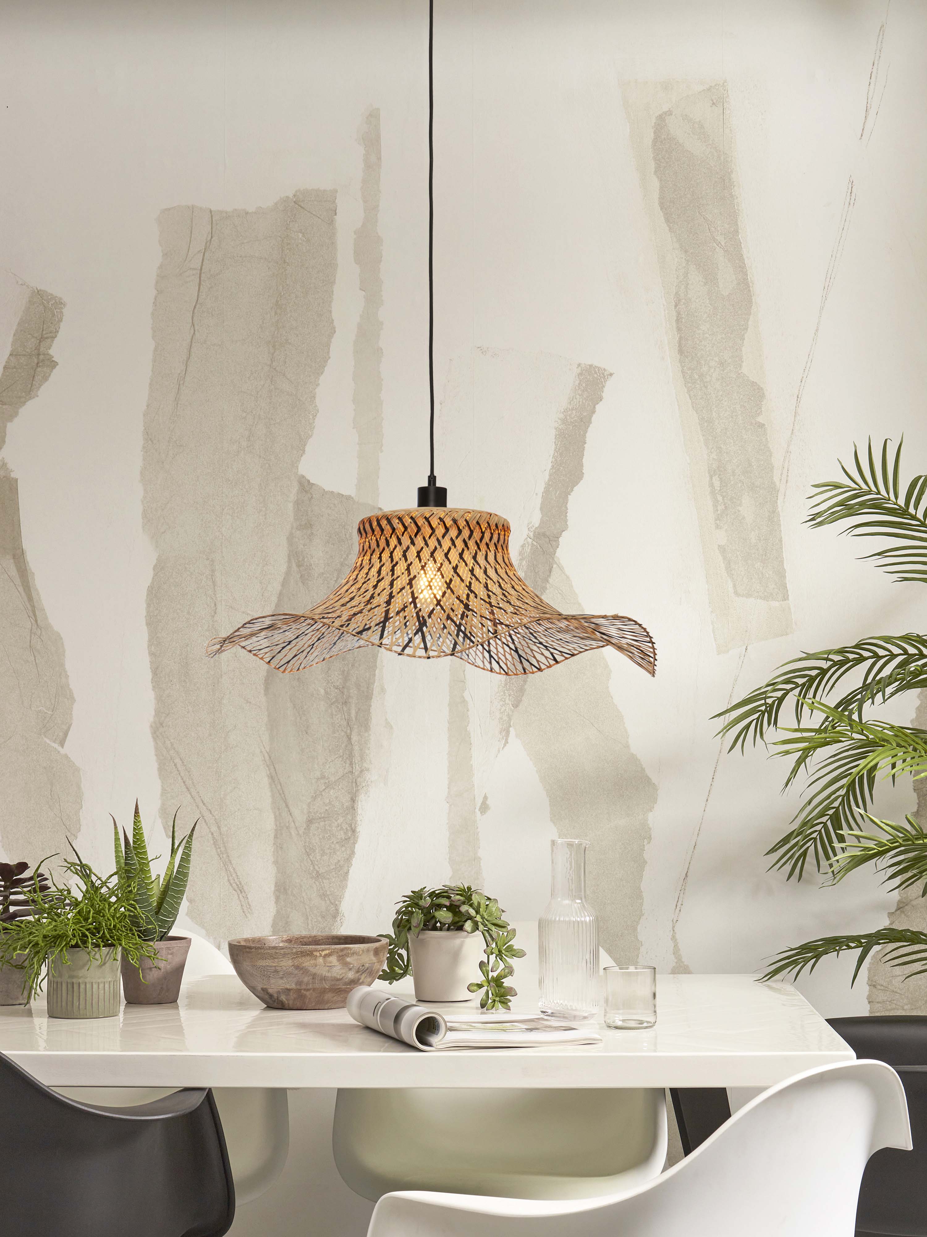 Good&Mojo Hängelampe IBIZA braun | 65x65x20cm