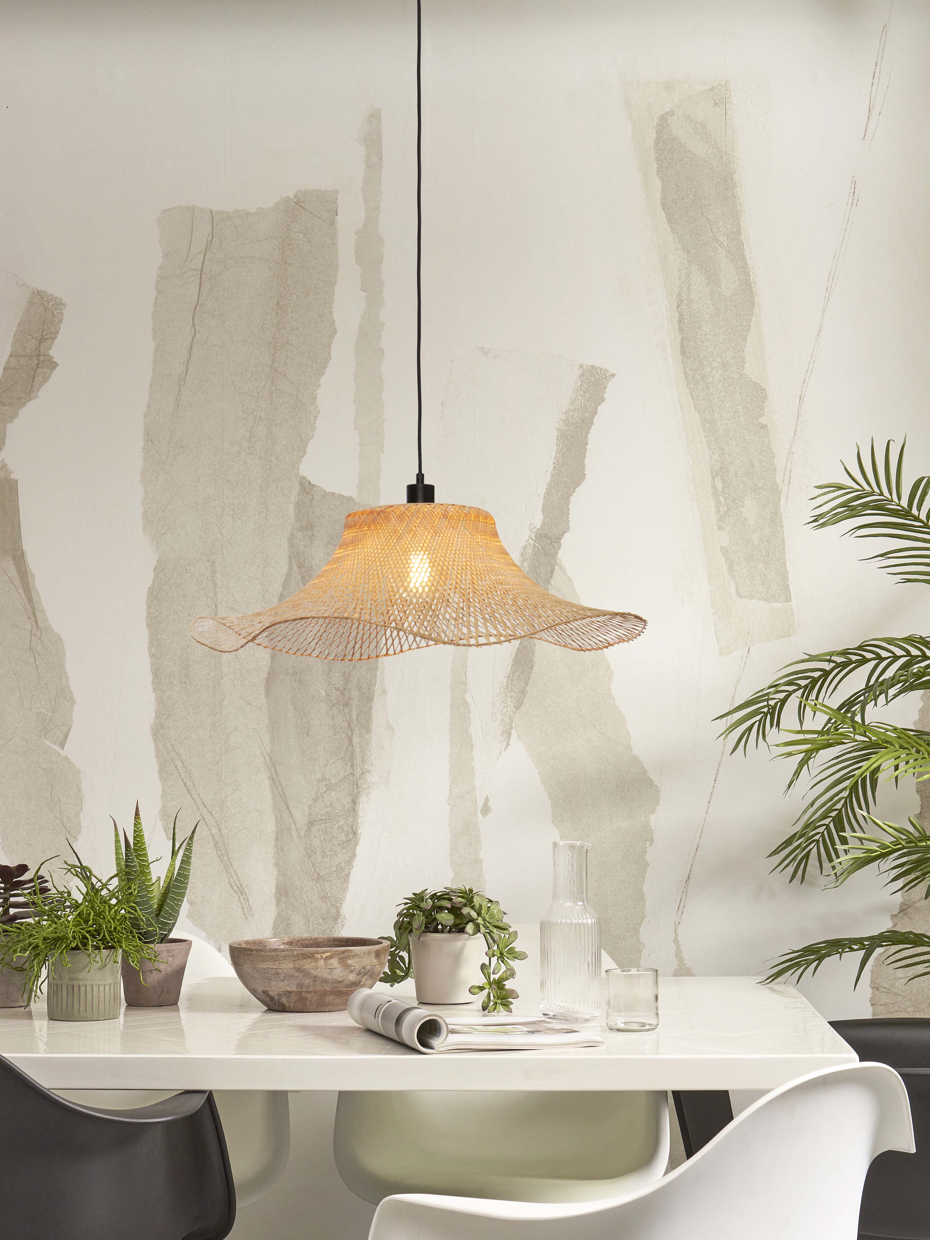 Good&Mojo Hängelampe IBIZA braun | 65x65x20cm