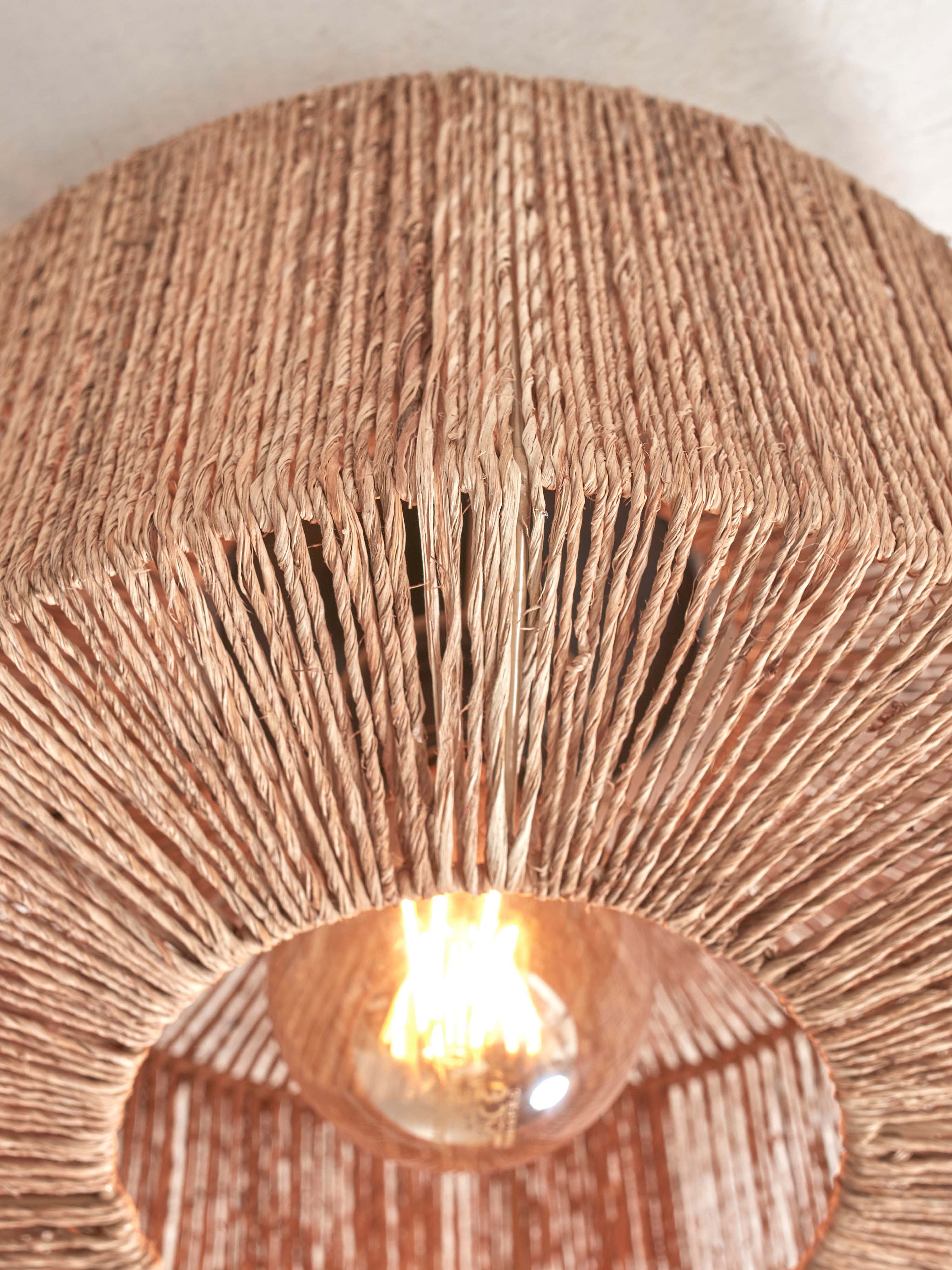Good&Mojo Deckenlampe IGUAZU natur | 30x30x16cm