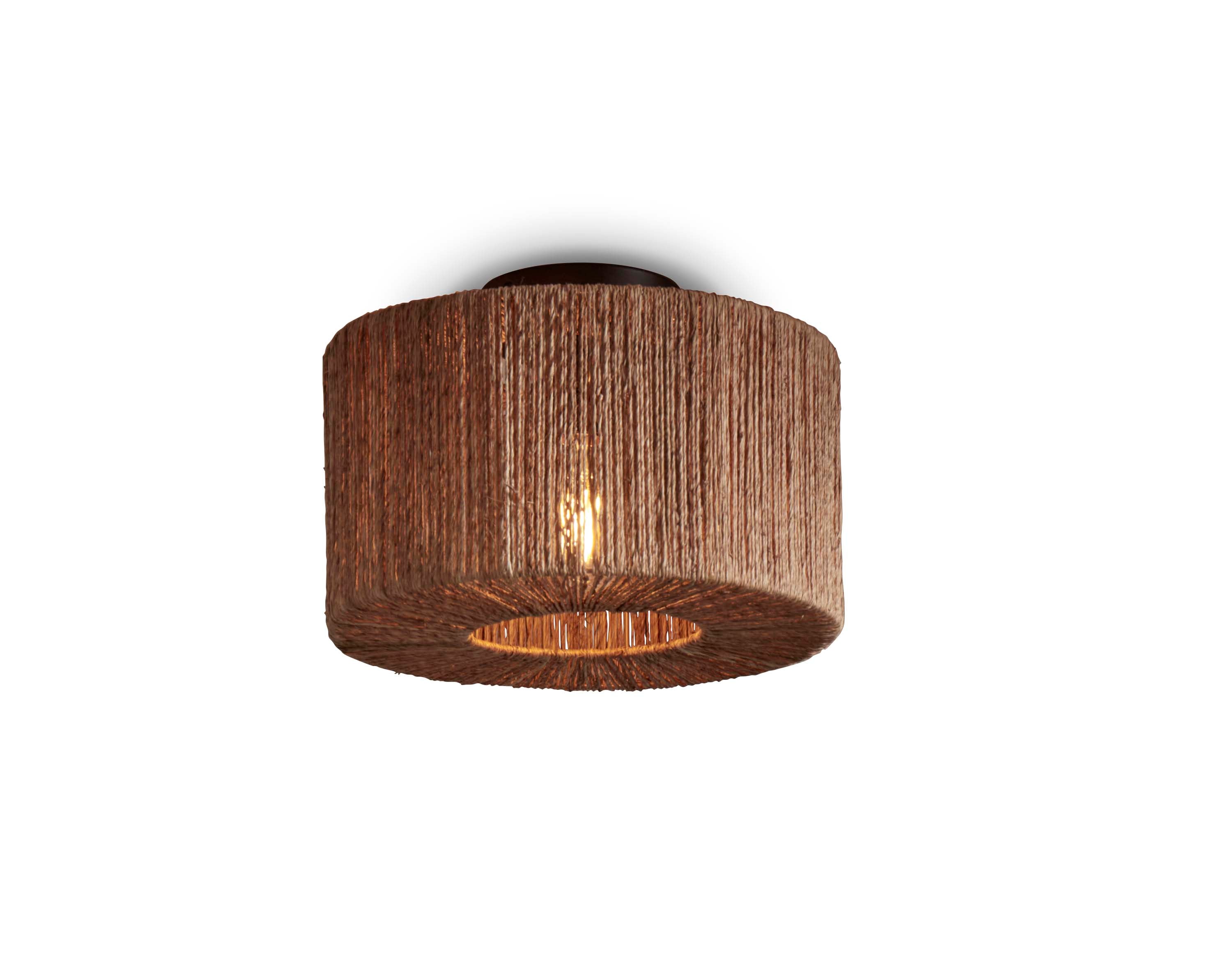 Good&Mojo Deckenlampe IGUAZU natur | 30x30x16cm