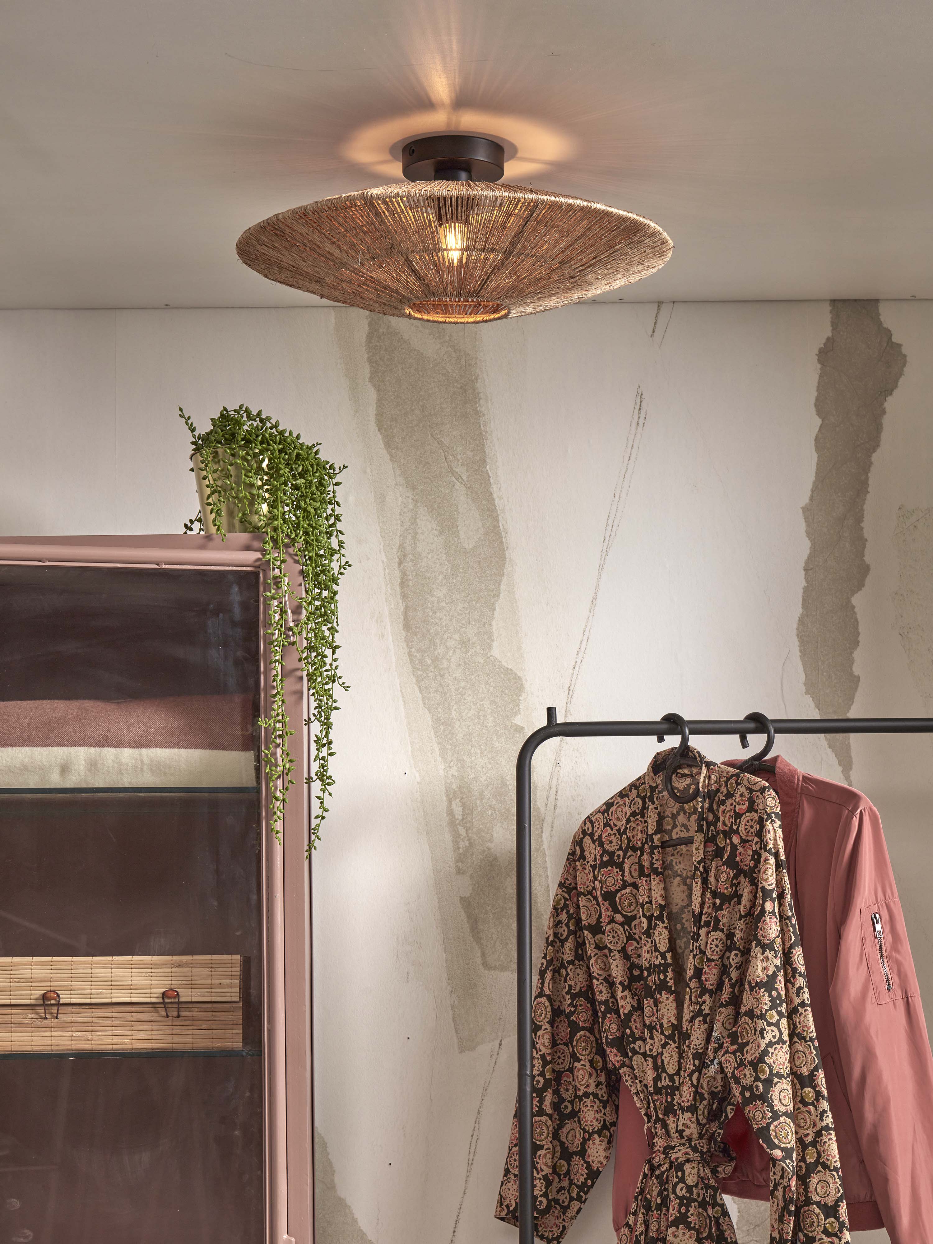 Good&Mojo Deckenlampe IGUAZU braun | 55x55x14cm