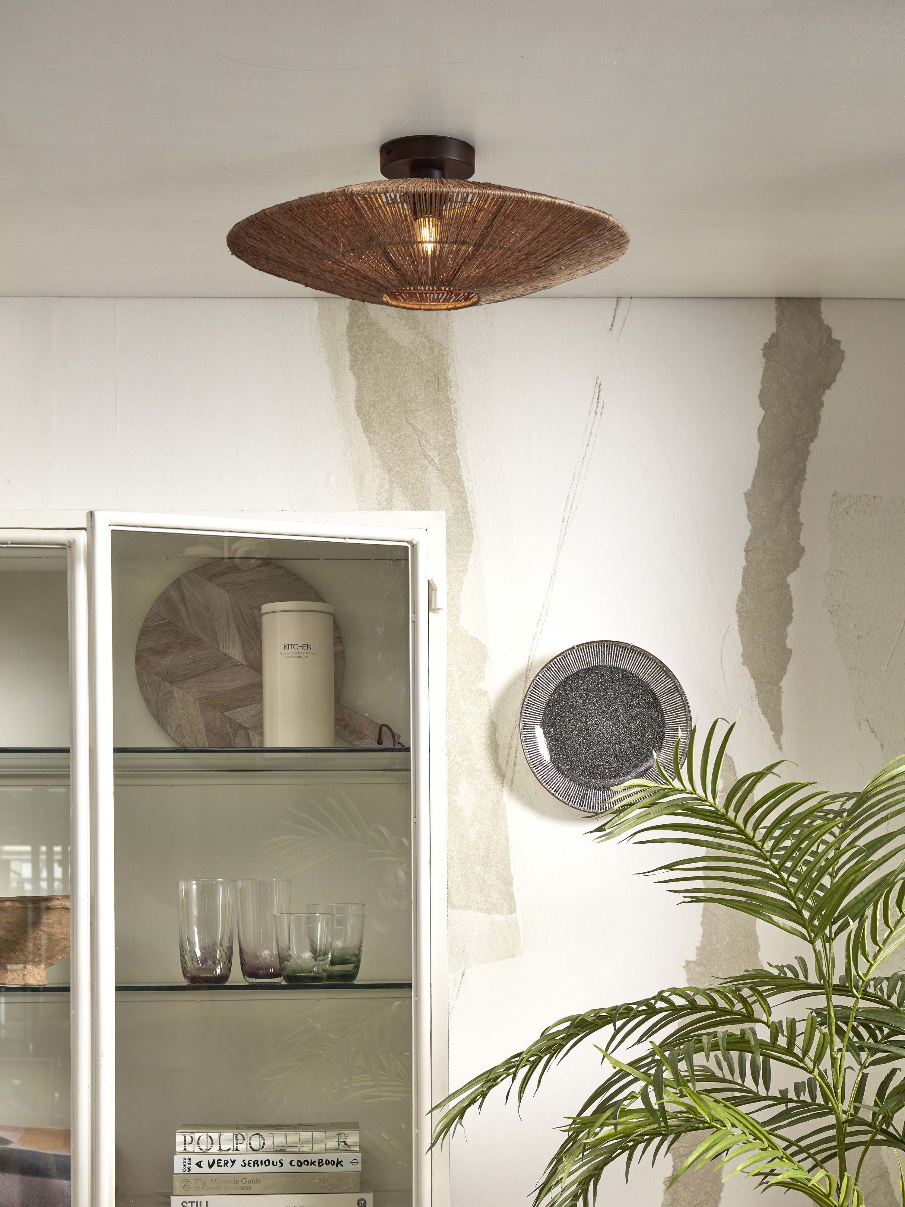 Good&Mojo Deckenlampe IGUAZU braun | 55x55x14cm