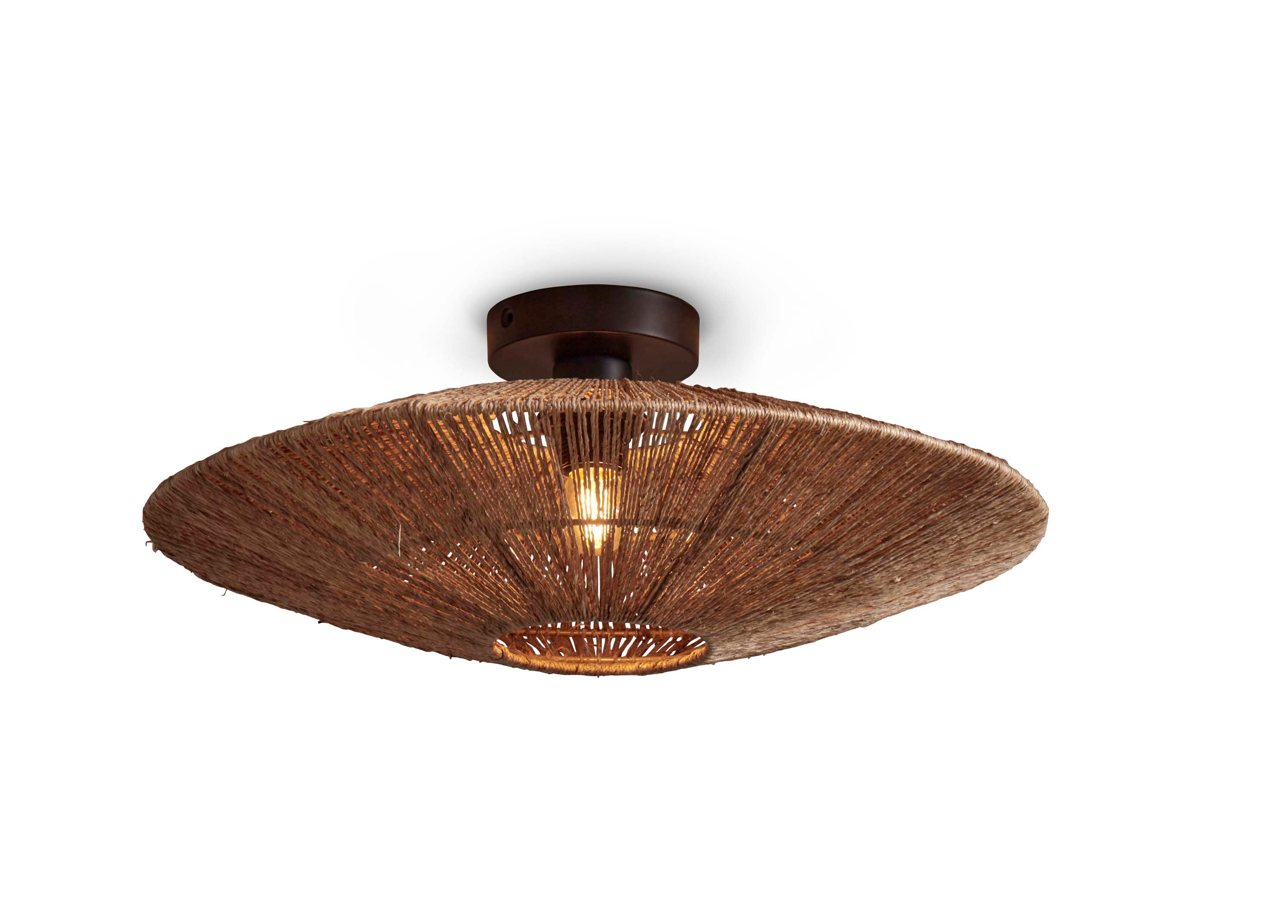 Good&Mojo Deckenlampe IGUAZU braun | 55x55x14cm