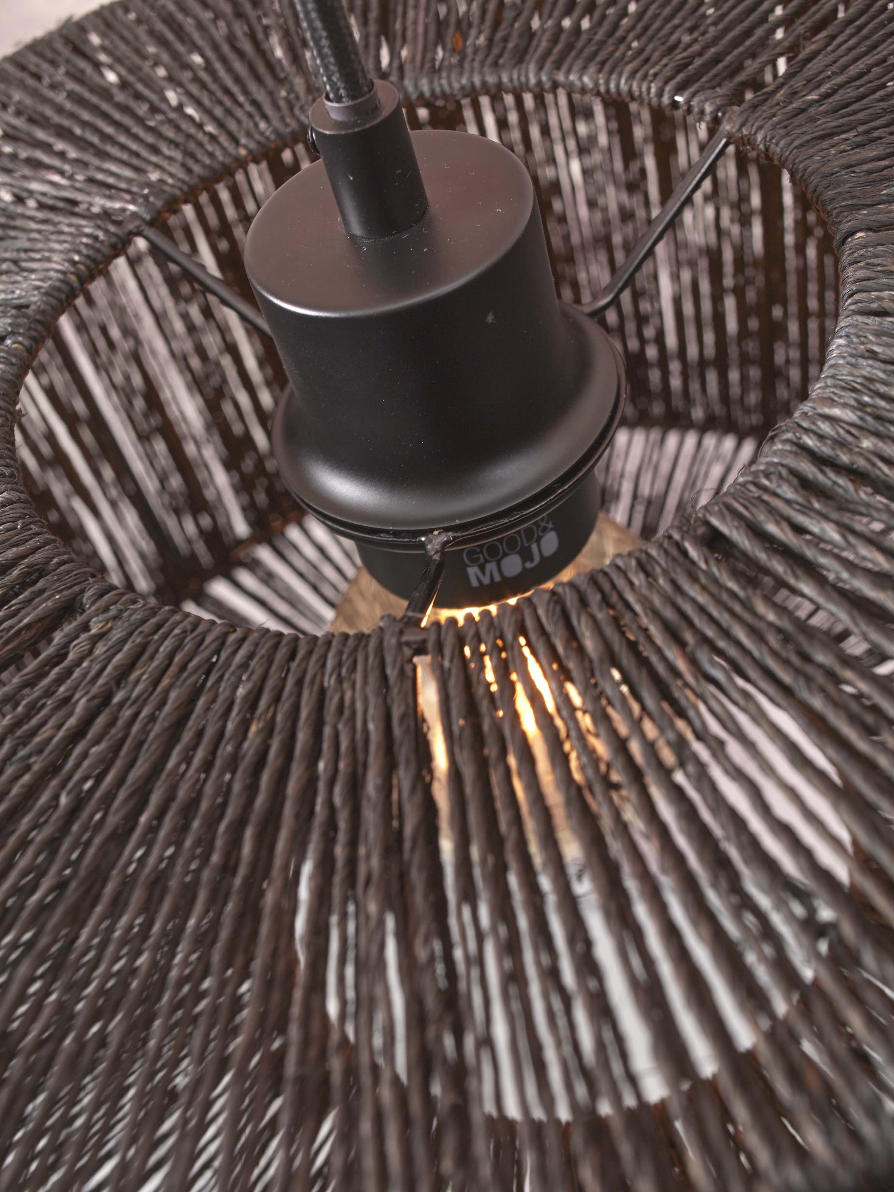 Good&Mojo Stehlampe IGUAZU schwarz | 57x31x150cm