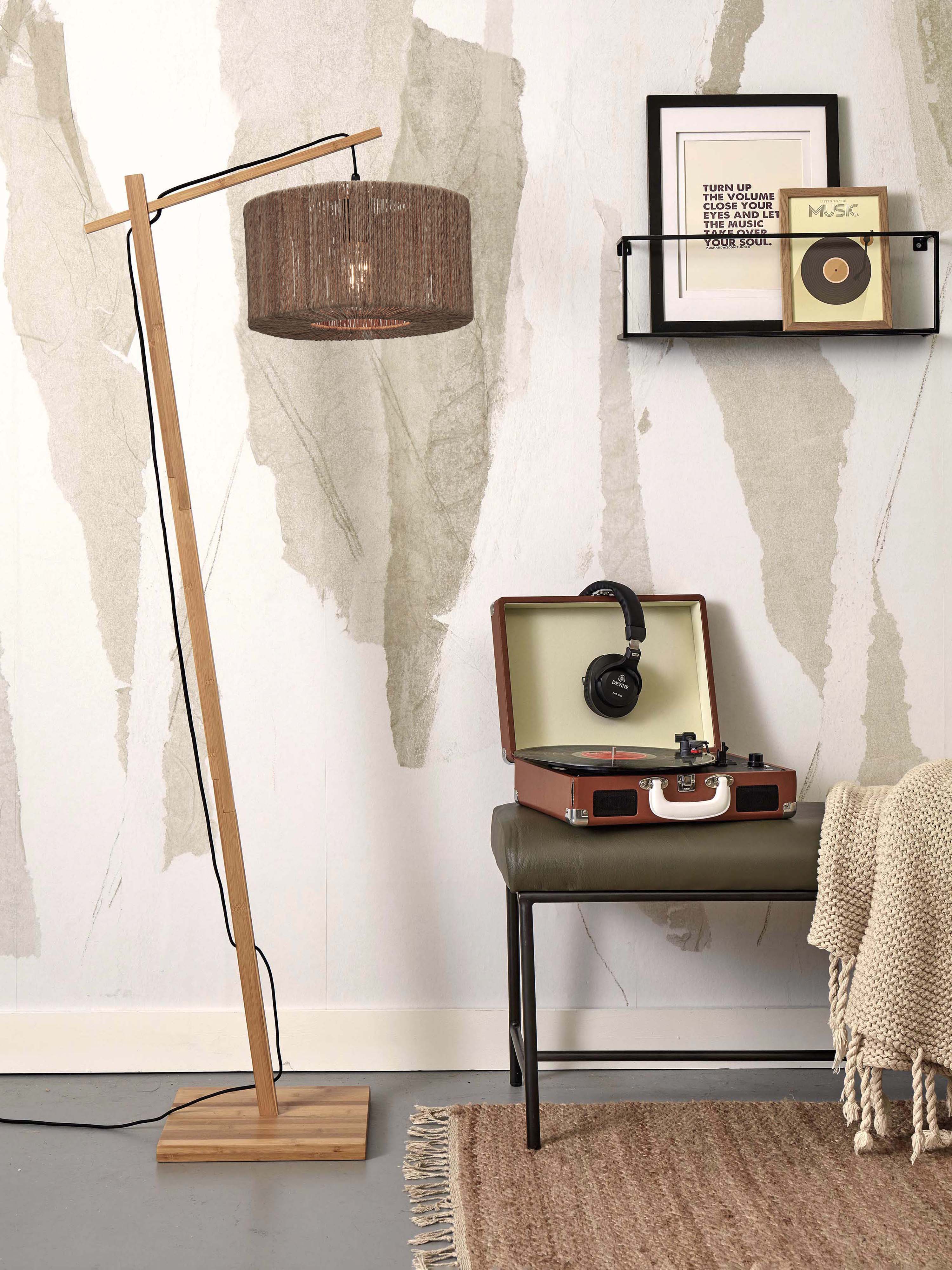 Good&Mojo Stehlampe IGUAZU braun | 57x31x150cm
