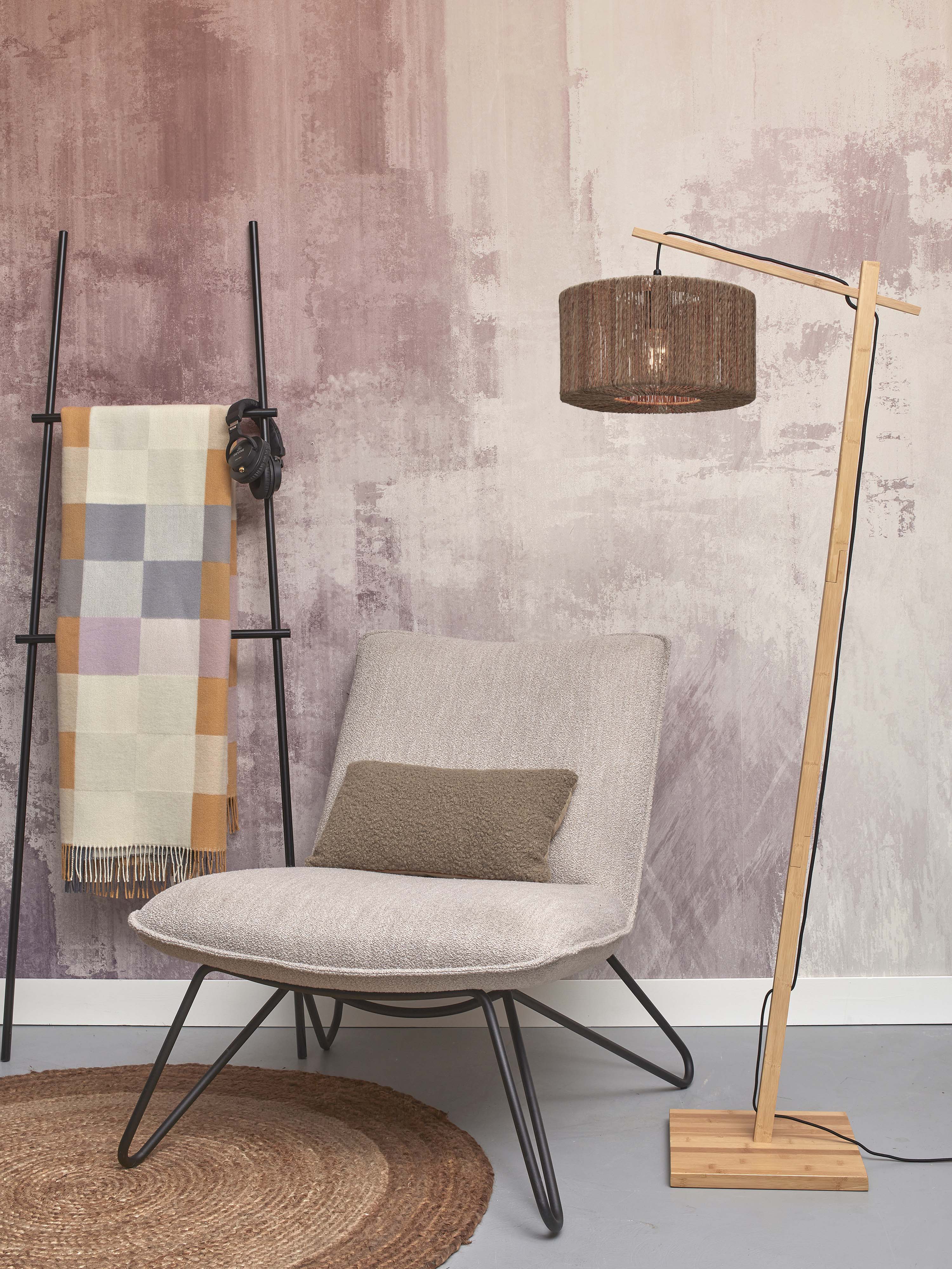Good&Mojo Stehlampe IGUAZU braun | 57x31x150cm