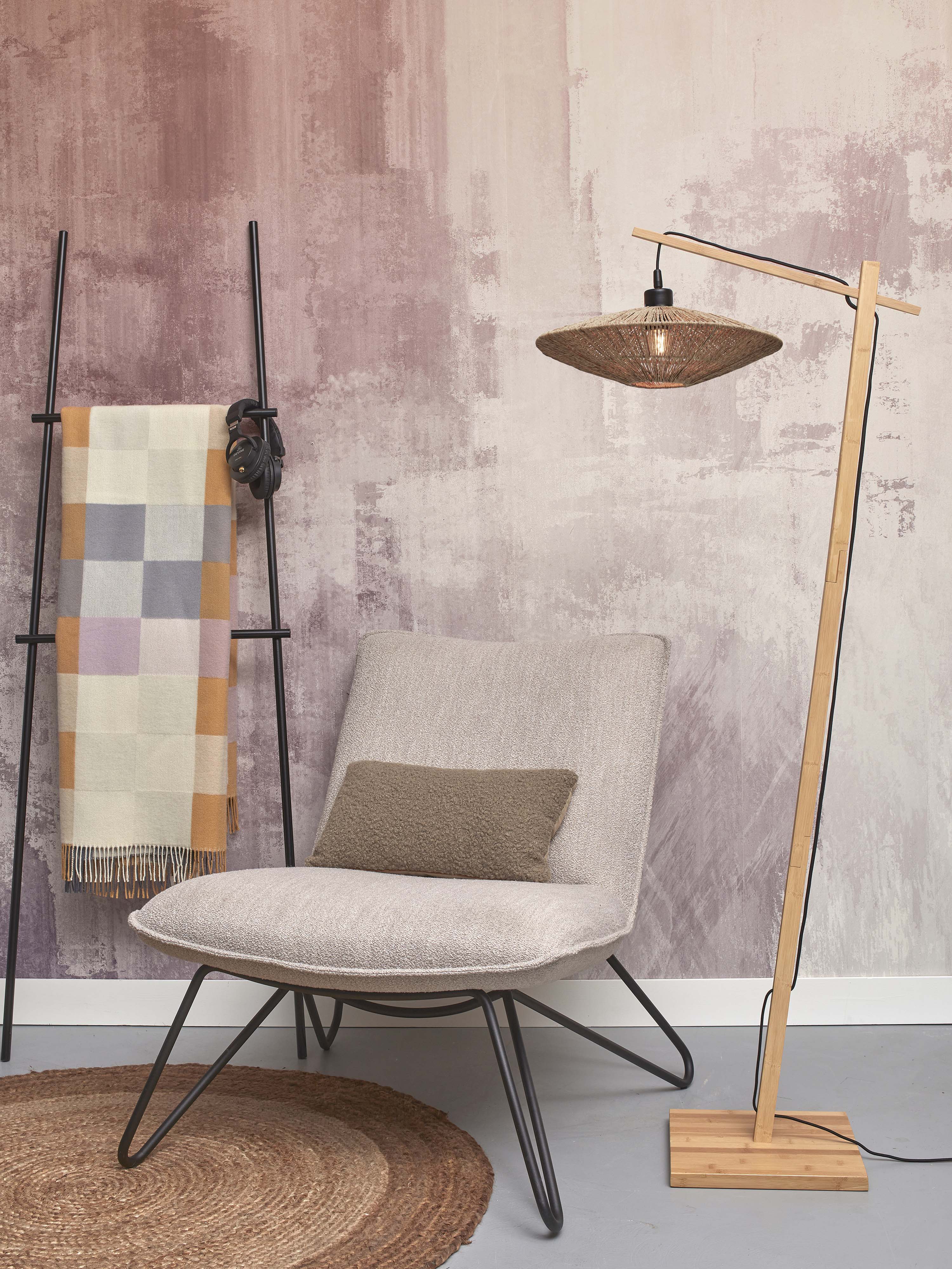 Good&Mojo Stehlampe IGUAZU braun | 62x40x150cm
