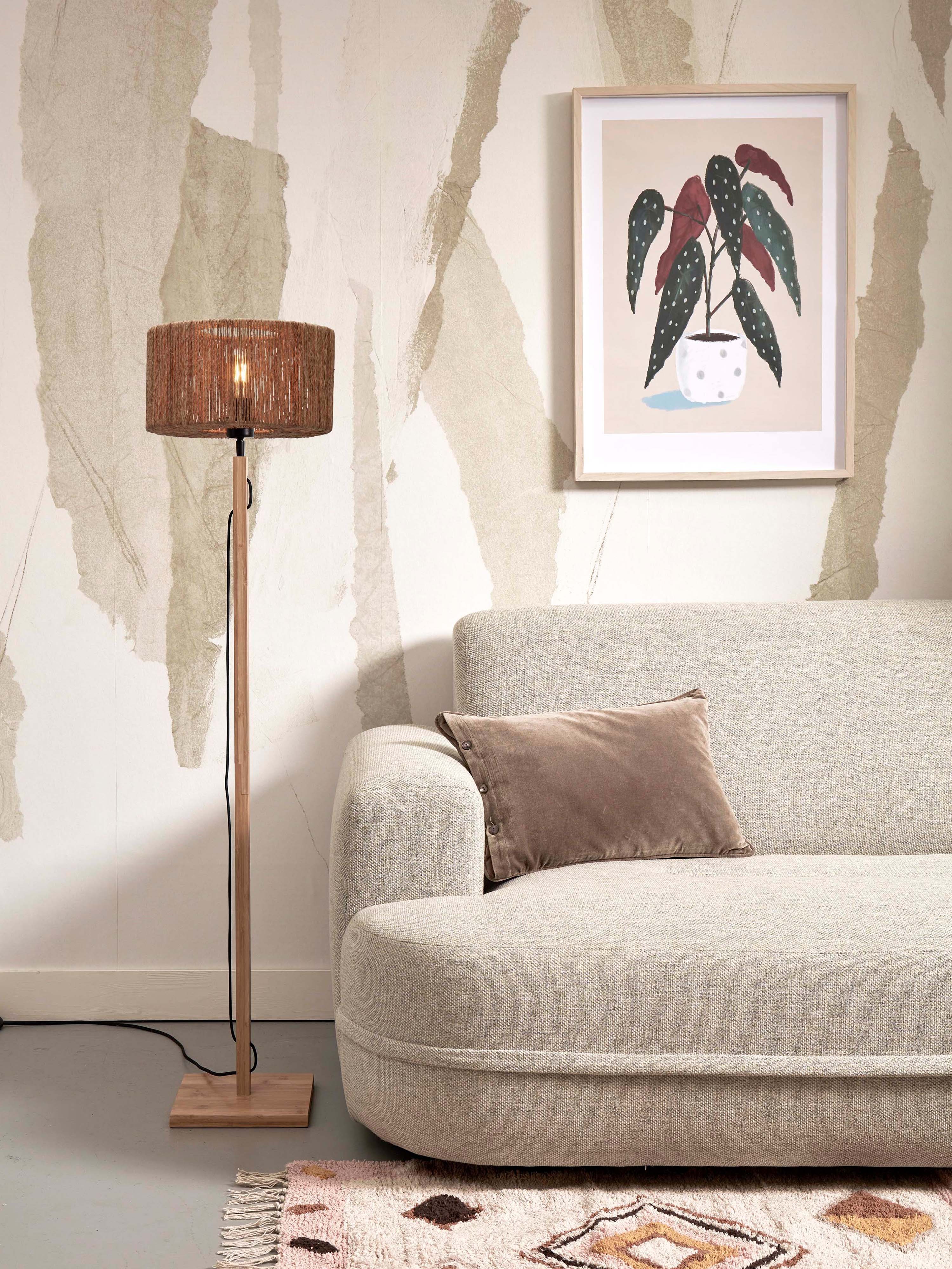 Good&Mojo Stehlampe IGUAZU braun | 30x30x126cm