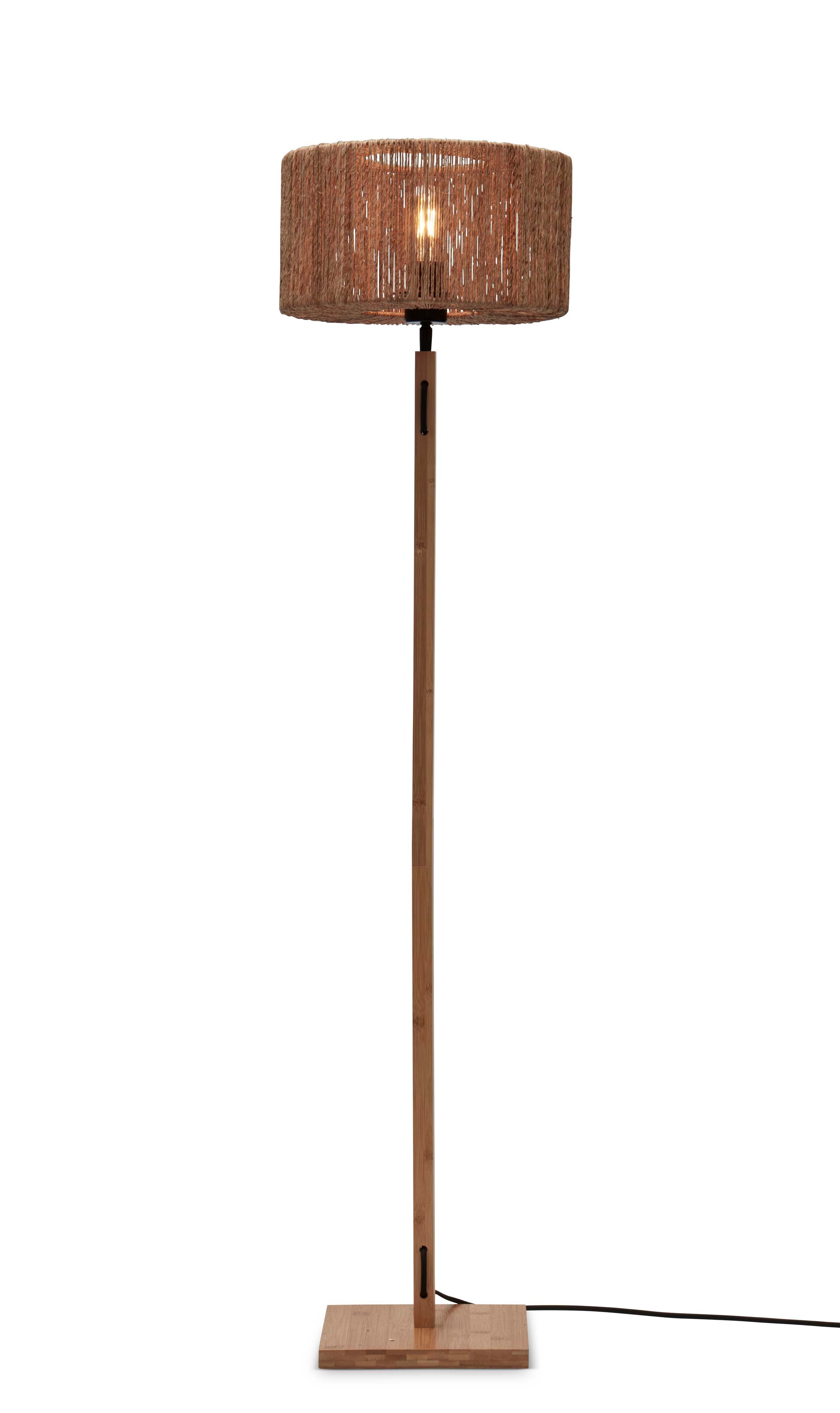 Good&Mojo Stehlampe IGUAZU braun | 30x30x126cm
