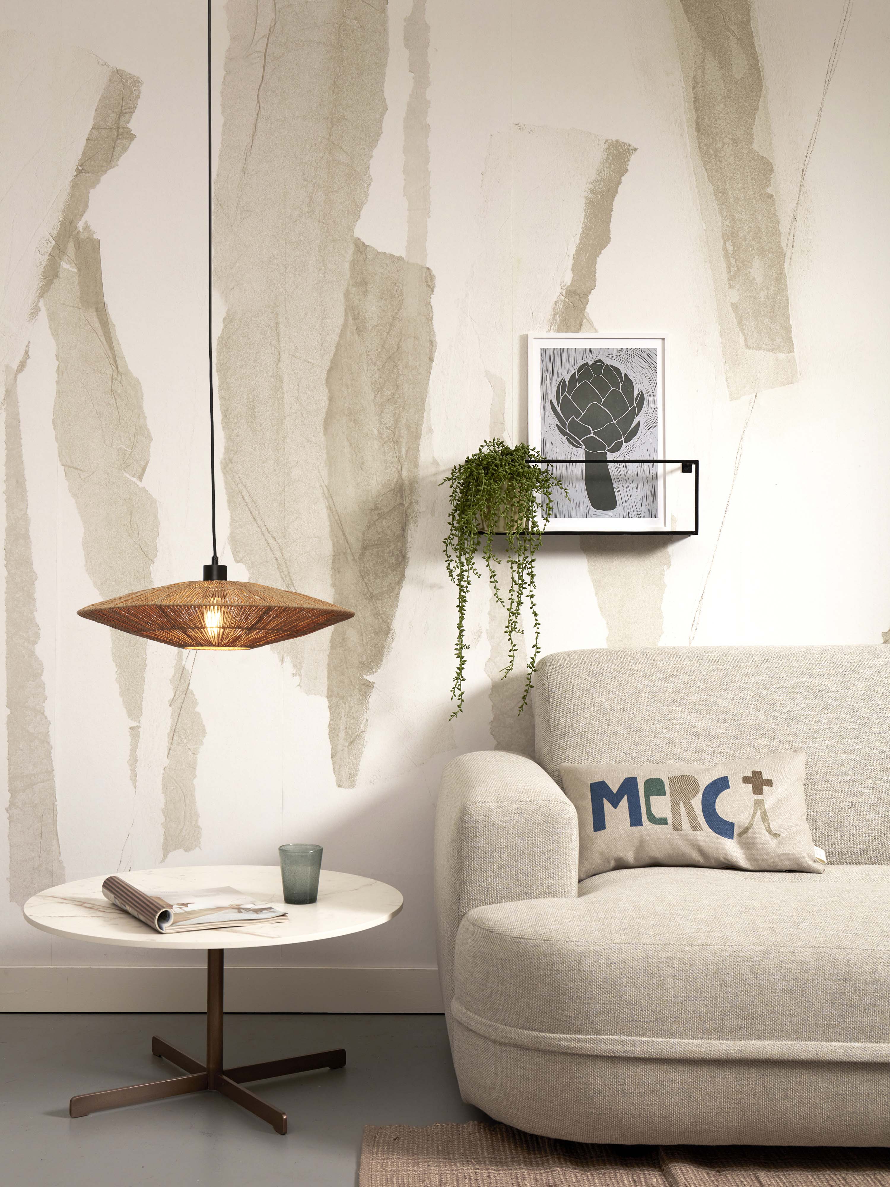 Good&Mojo Hängelampe IGUAZU braun | 55x55x14cm